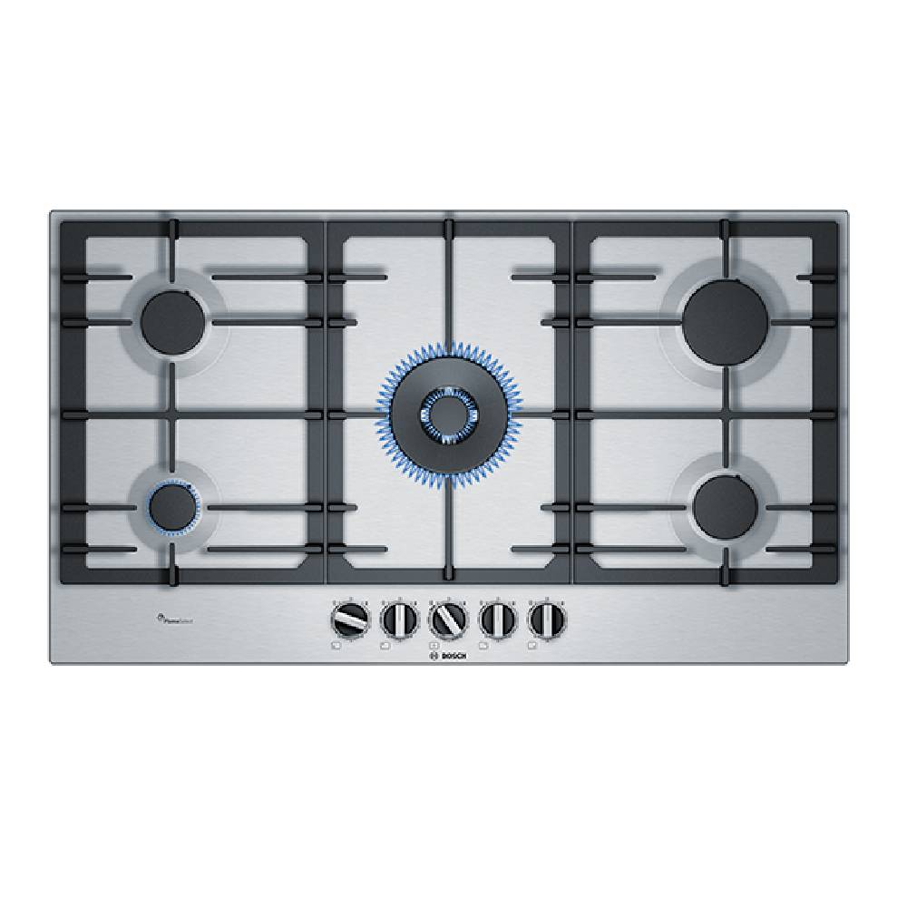 Placa de gas 90 cm Acero Bosch PCR9A5B90