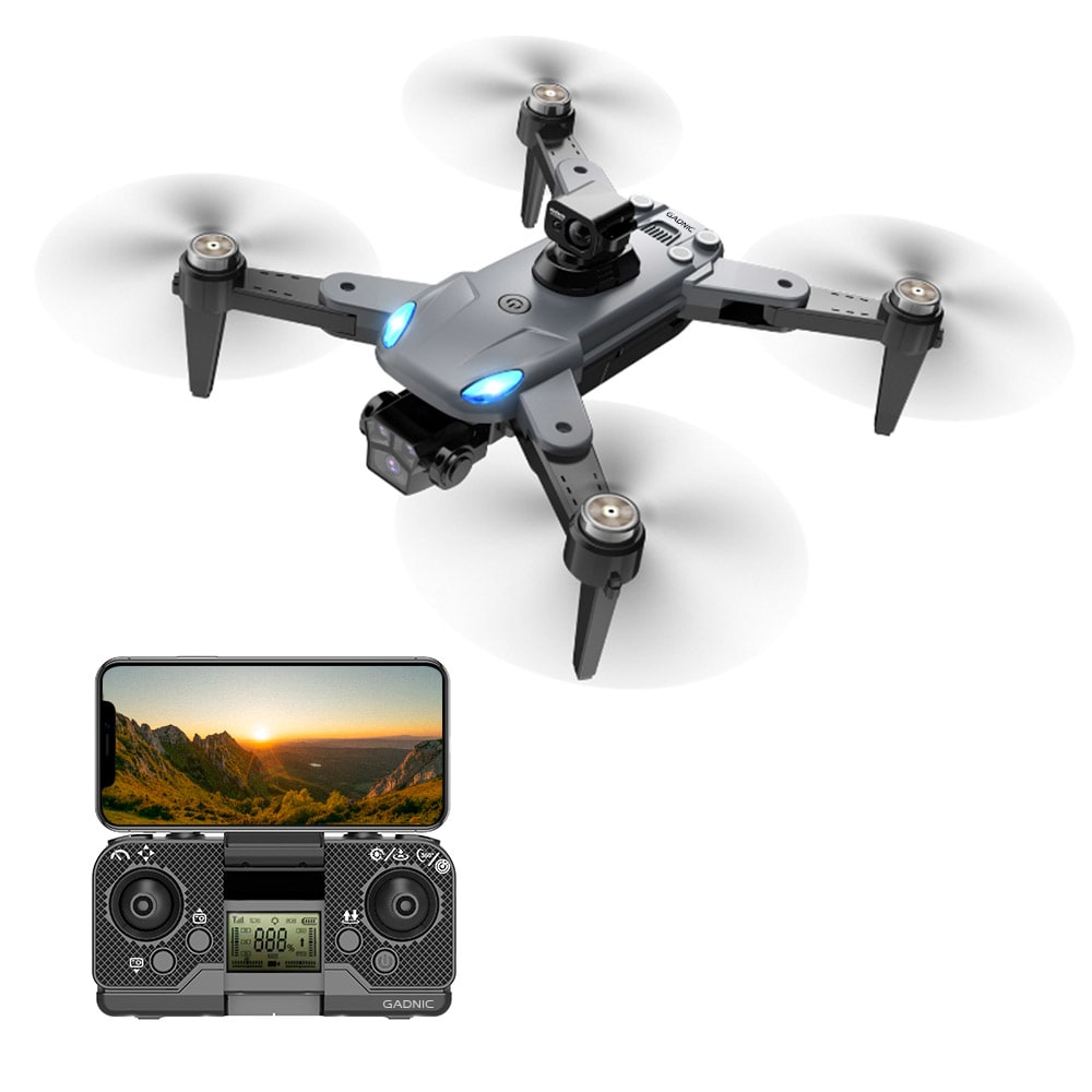 Drone Teledirigido Gadnic Drone006 4k Gps 3 Ejes Laser Anticolision 3000mah 25 Min Pantalla 45