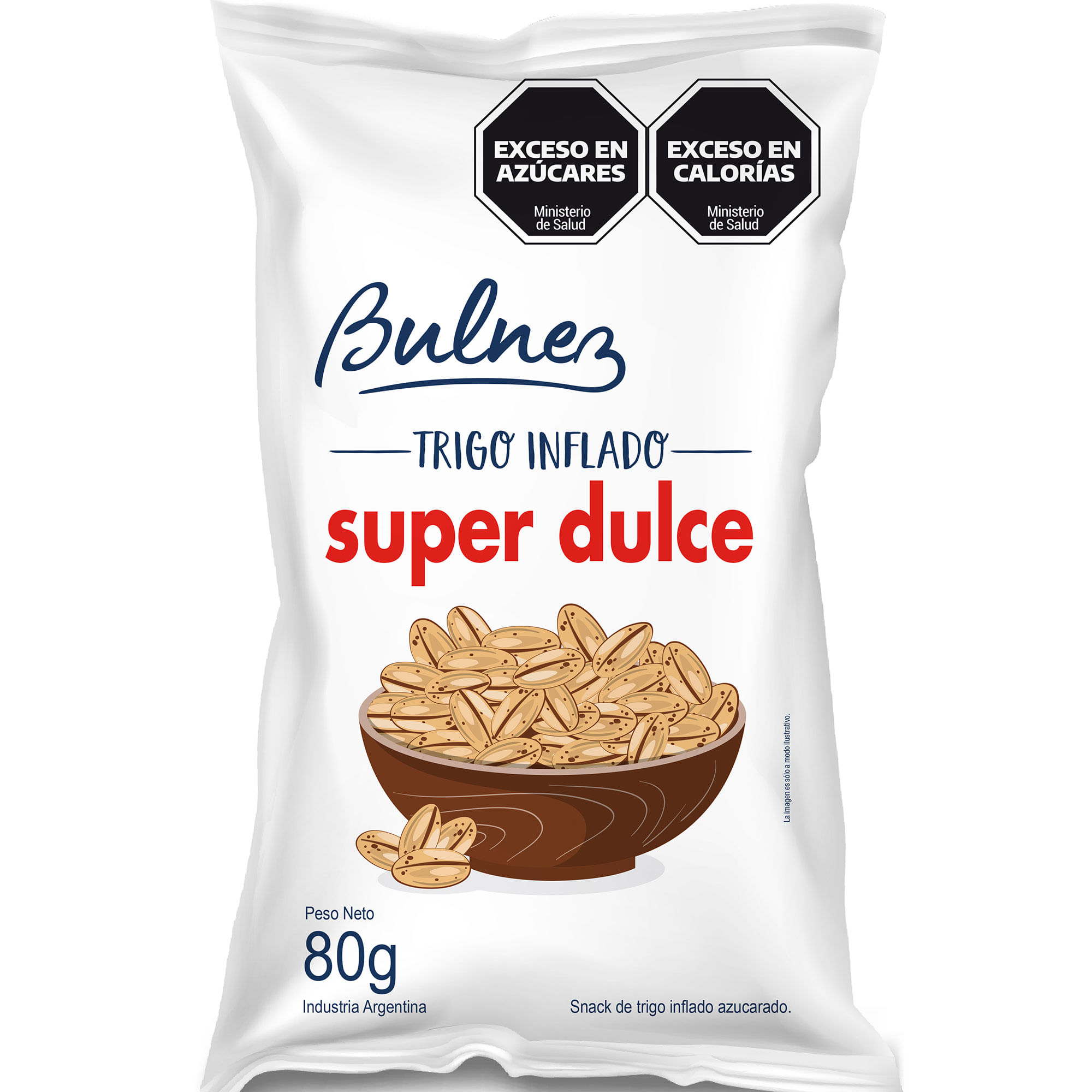Trigo inflado dulce Bulnez 80 grs