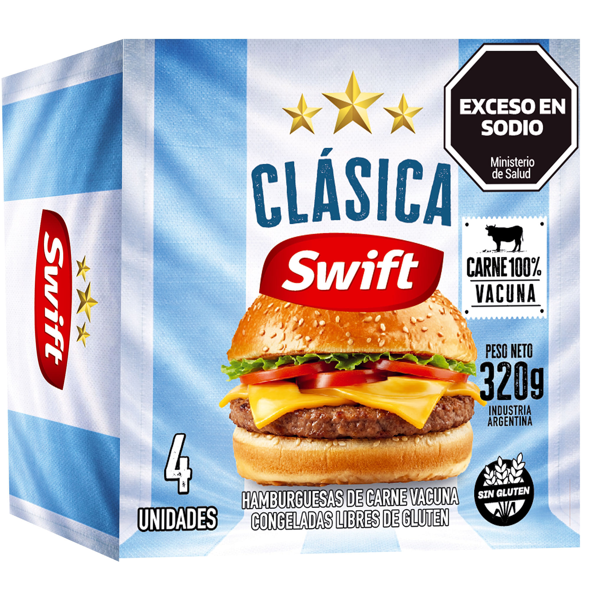 Hamburguesa Swift clásica 4 u.