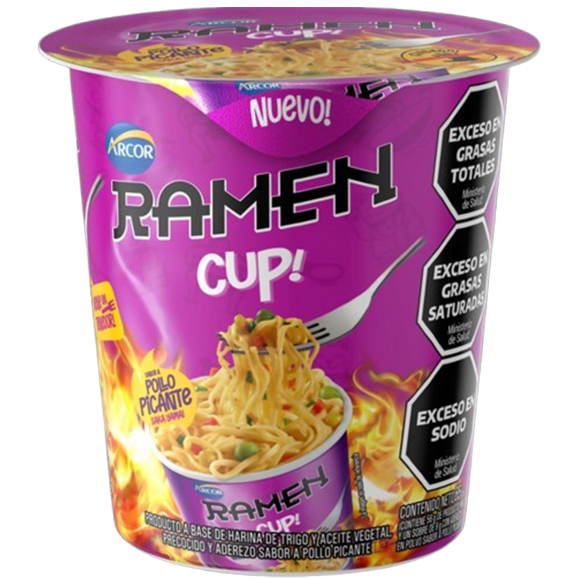 Fideos Listos Arcor Ramen Cup Pollo Picante 65 G