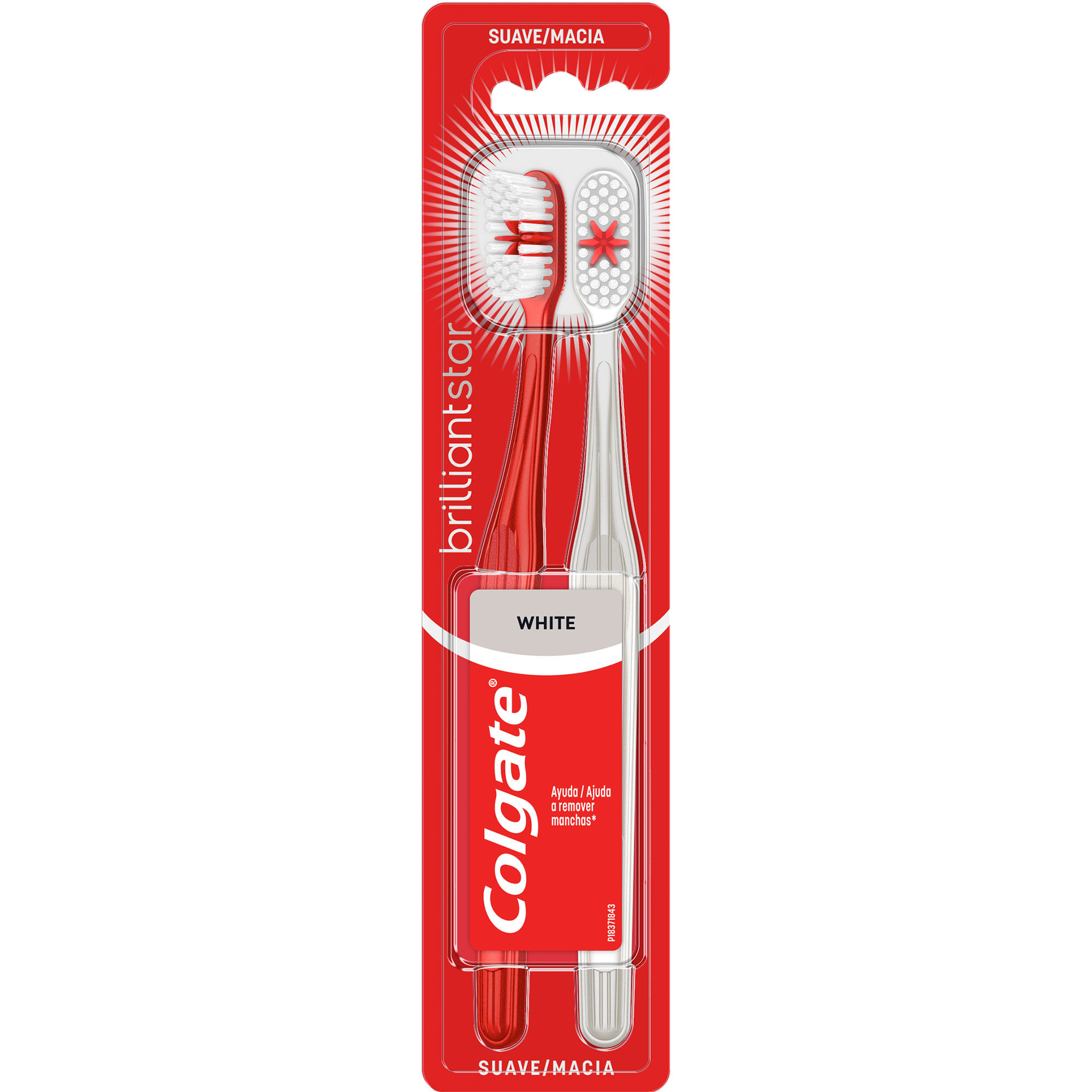 Cepillo Dental Colgate Brillantstar White Suave 2 U