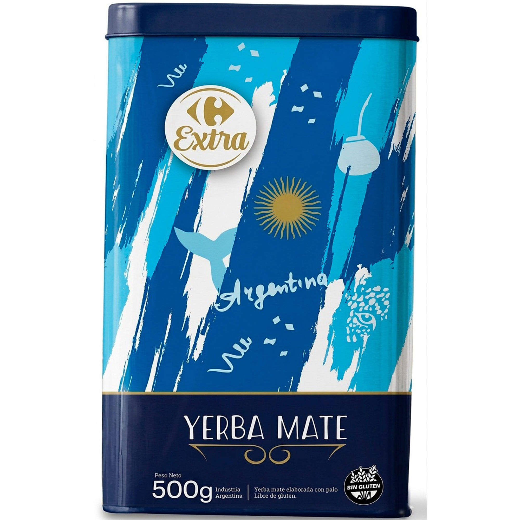 Yerba en lata mundialista Carrefour Extra 500 grs