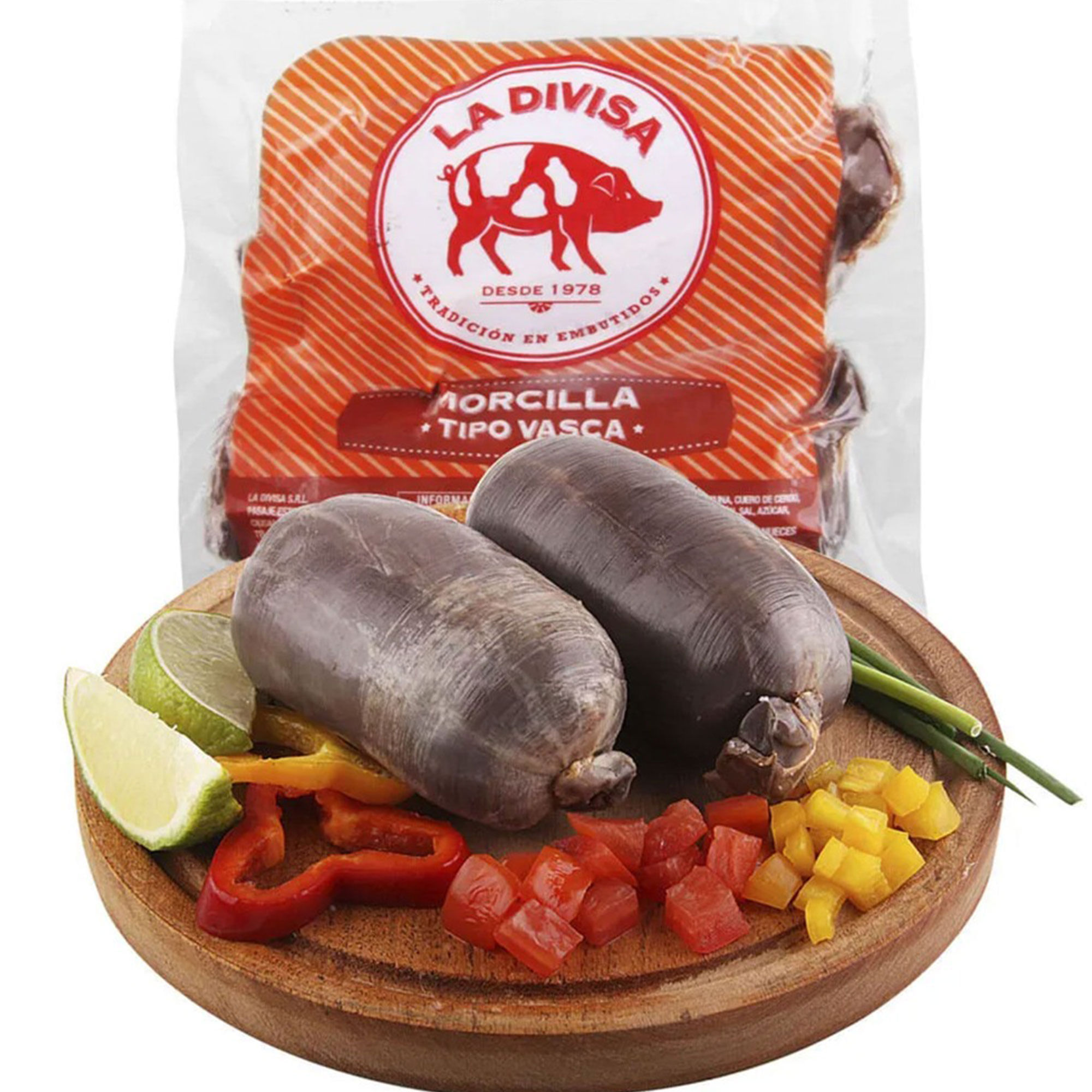 Morcilla vasca La Divisa al vacio 280 g.