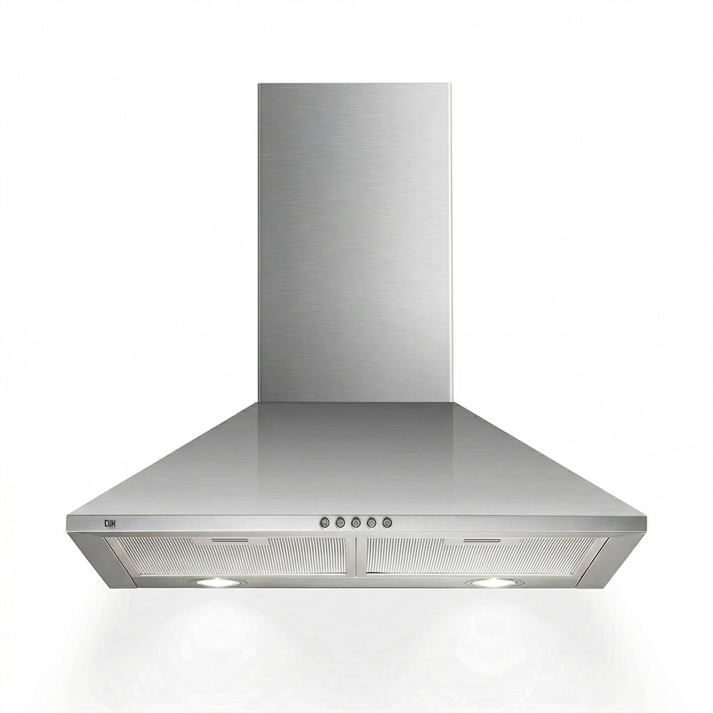 Campana Extractora De Cocina Cuk By Gadnic 65w 3 Velocidades Luces Led Acero Inoxidable 430