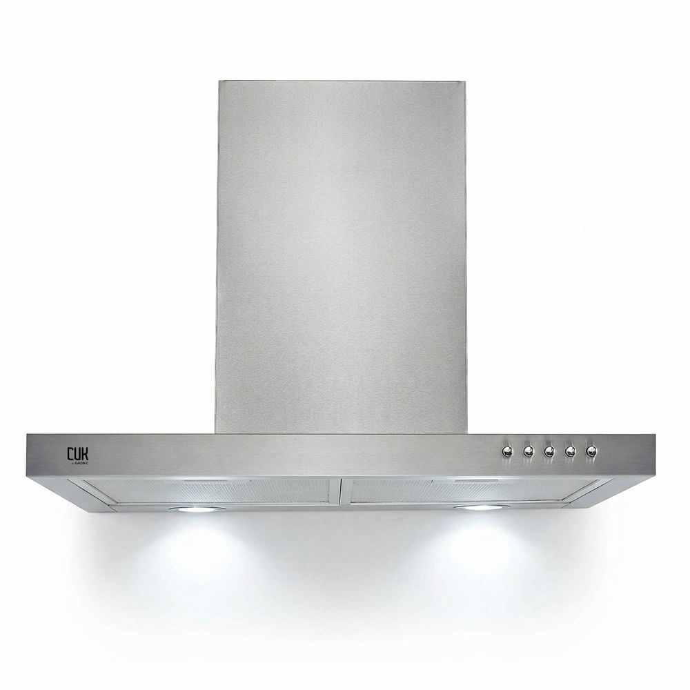 Campana Extractora De Cocina Cuk By Gadnic Sil 65w Botonera Frontal 3 Velocidades Luces Led