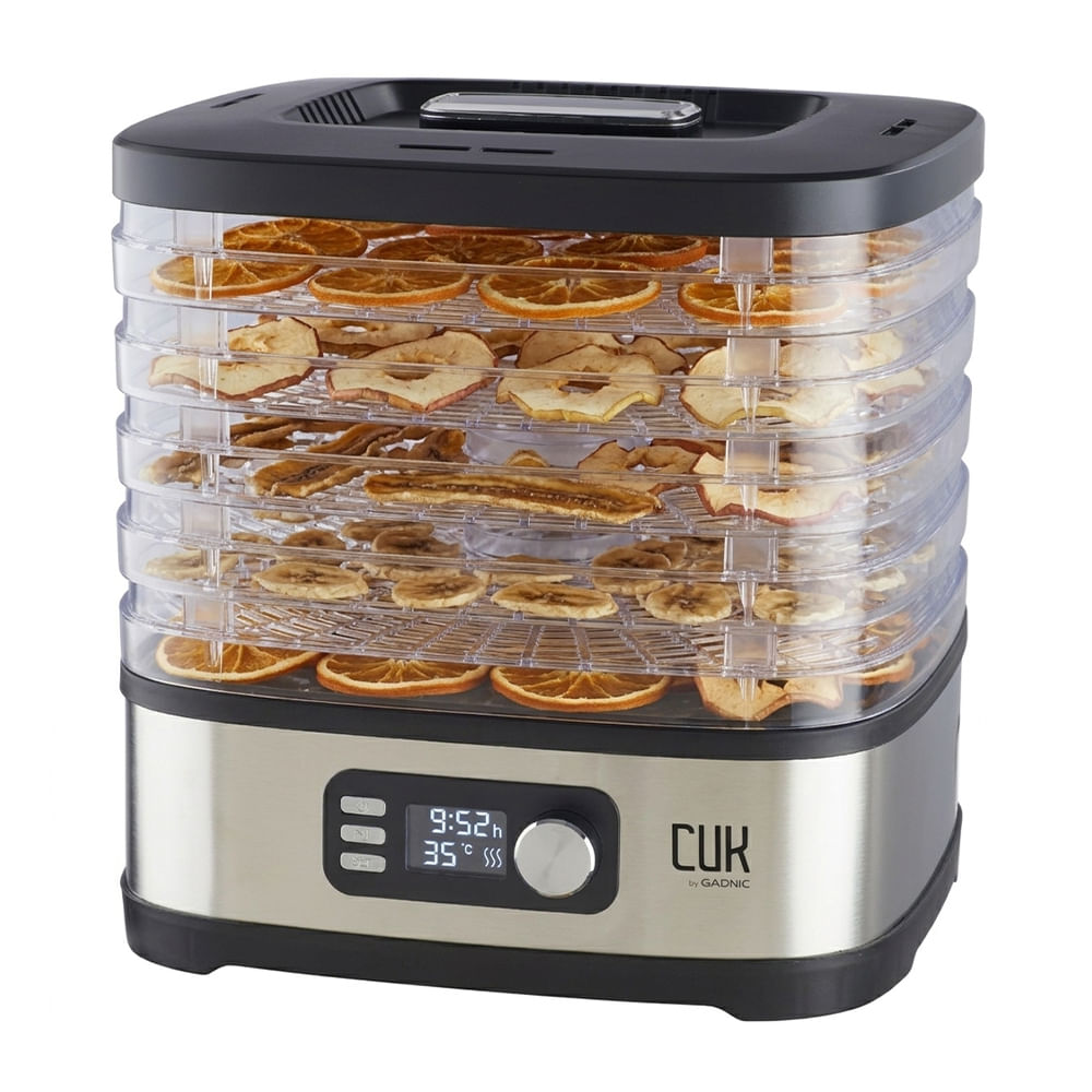 Deshidratador De Alimentos Cuk By Gadnic 5 Bandejas Display Digital 240w