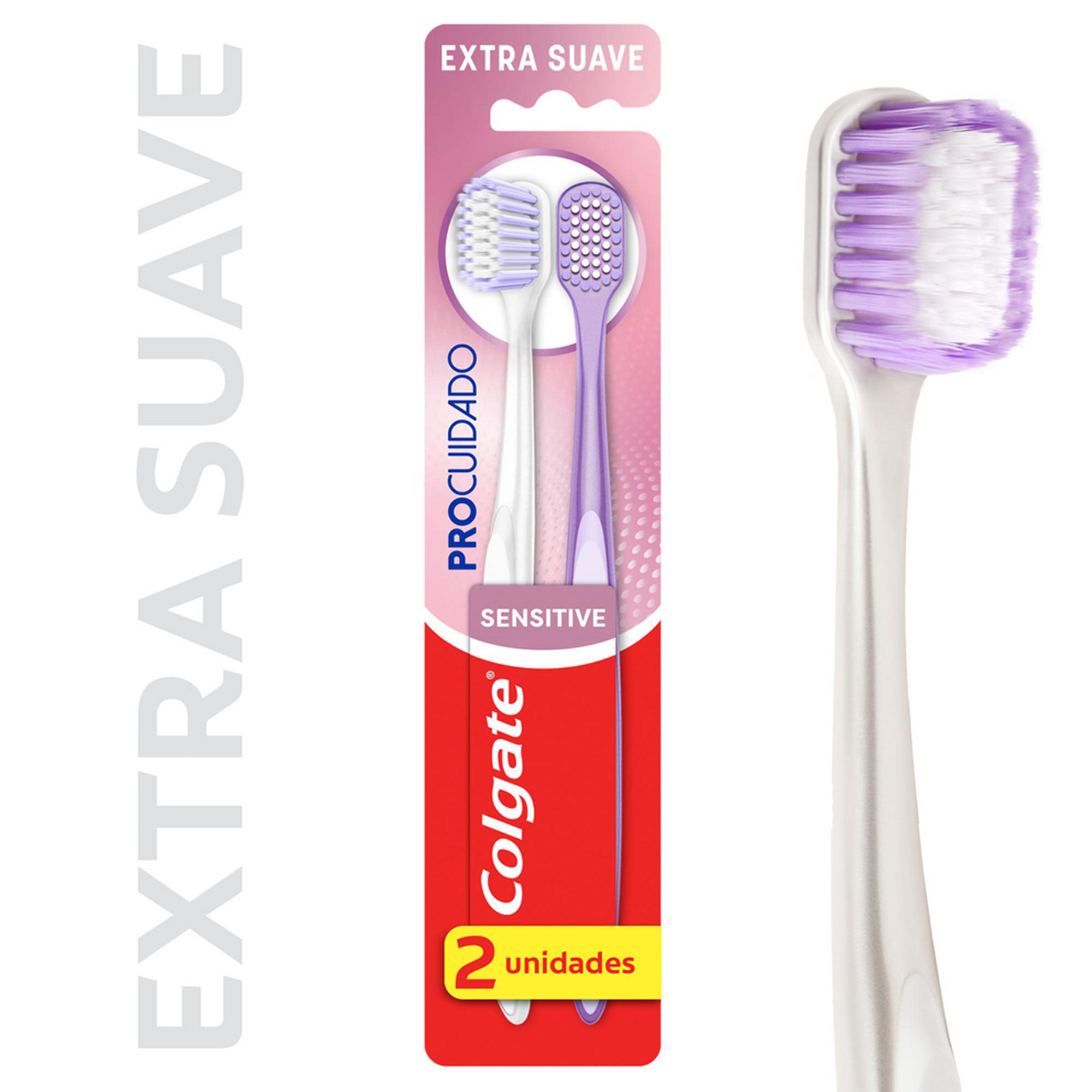 Cepillo Dental Colgate Procuidado Sensitive Extra Suave 2 U