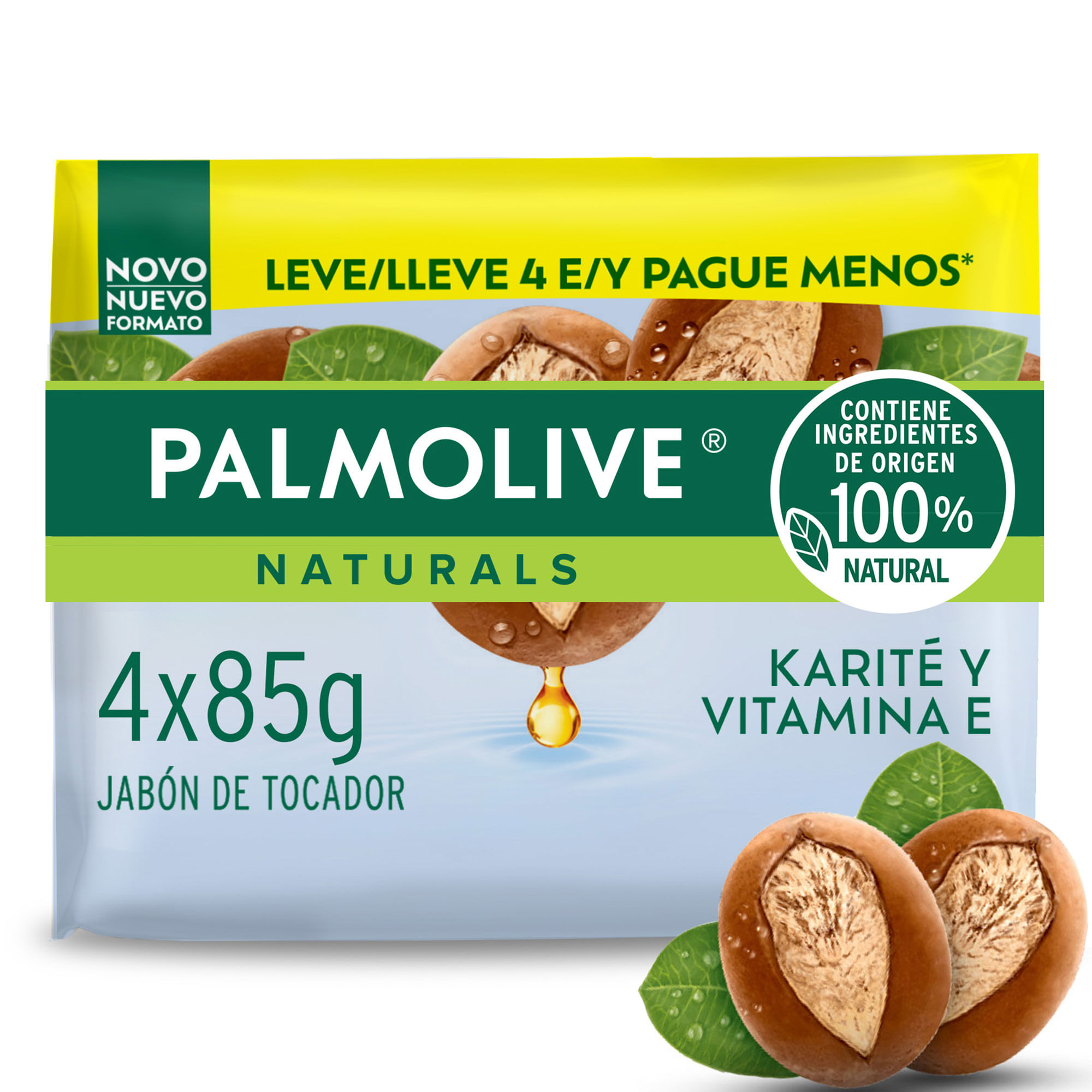 Jabón De Tocador Palmolive Naturals Karité Y Vitamina E 85 G 4 U