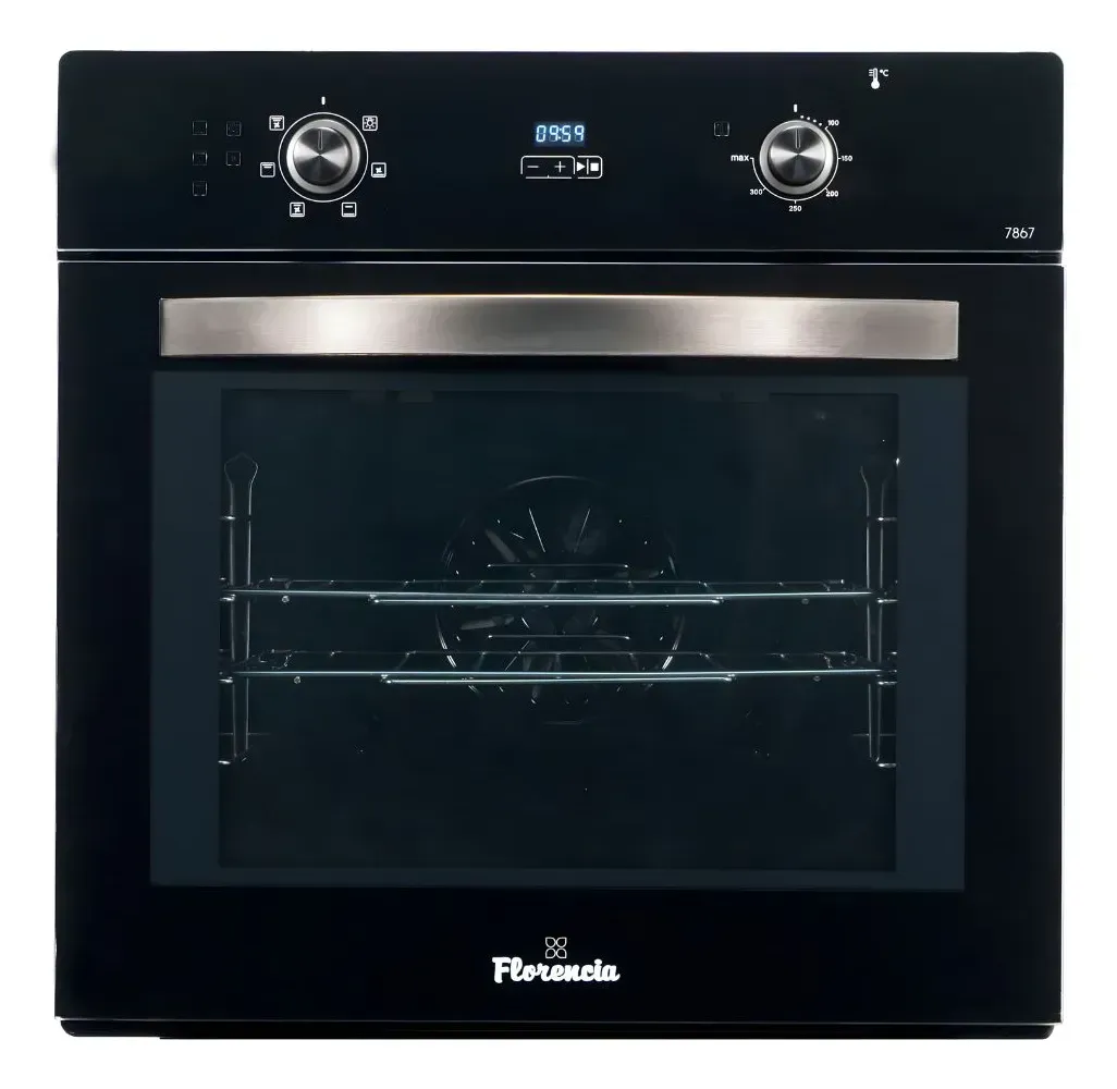 Horno Electrico Empotrable Florencia 7867e 63l Con Grill Negro