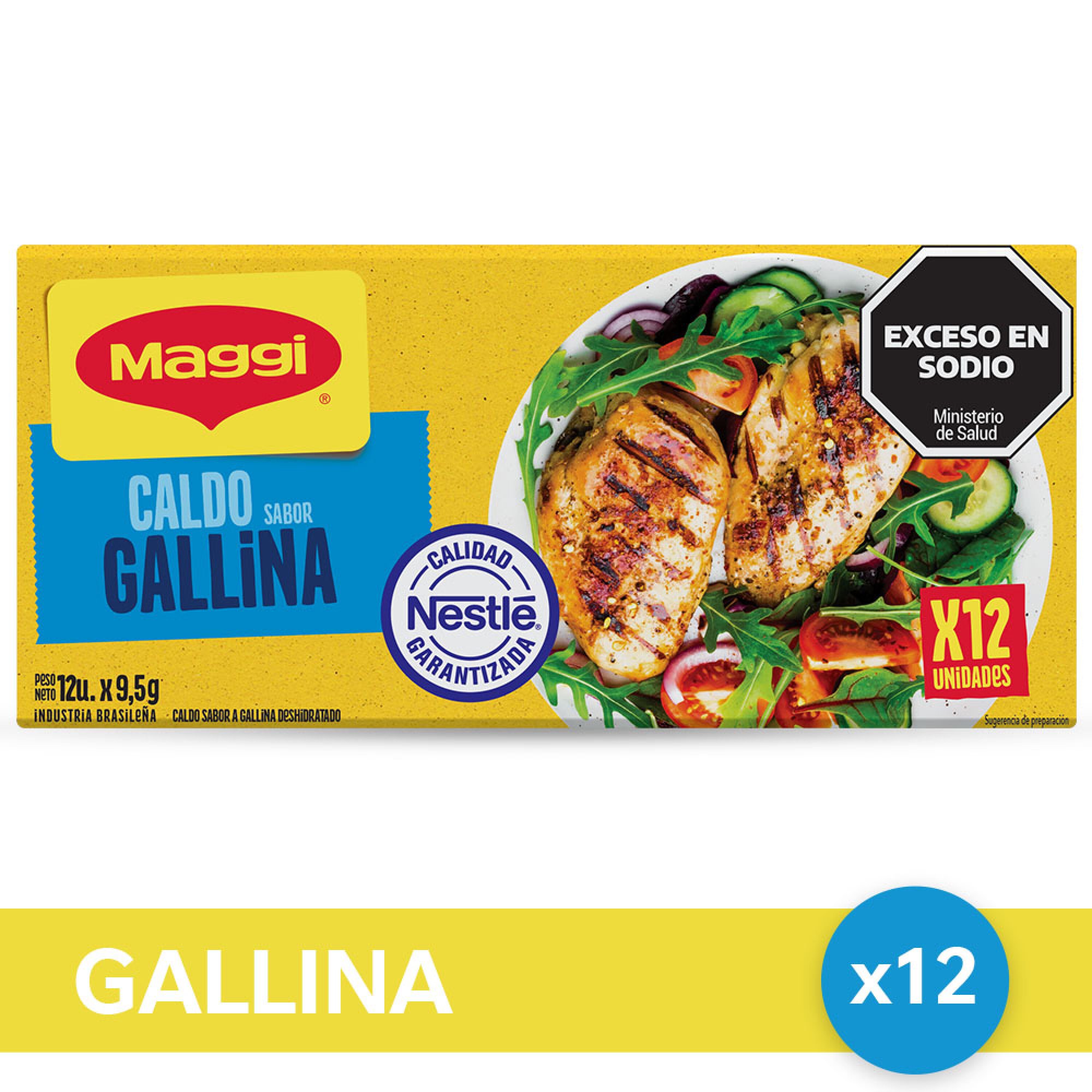 Caldo de Gallina Maggi 12 uni