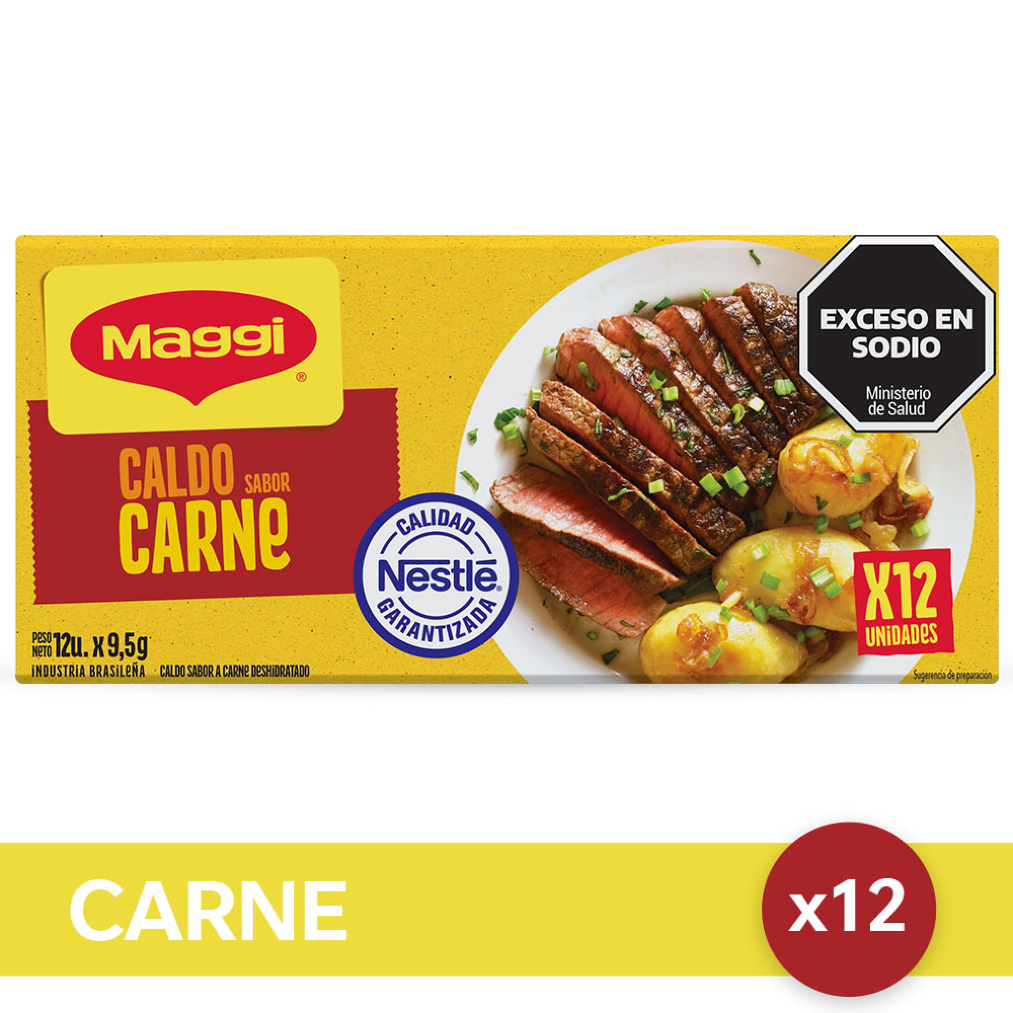 Caldo de Carne Maggi 12 uni