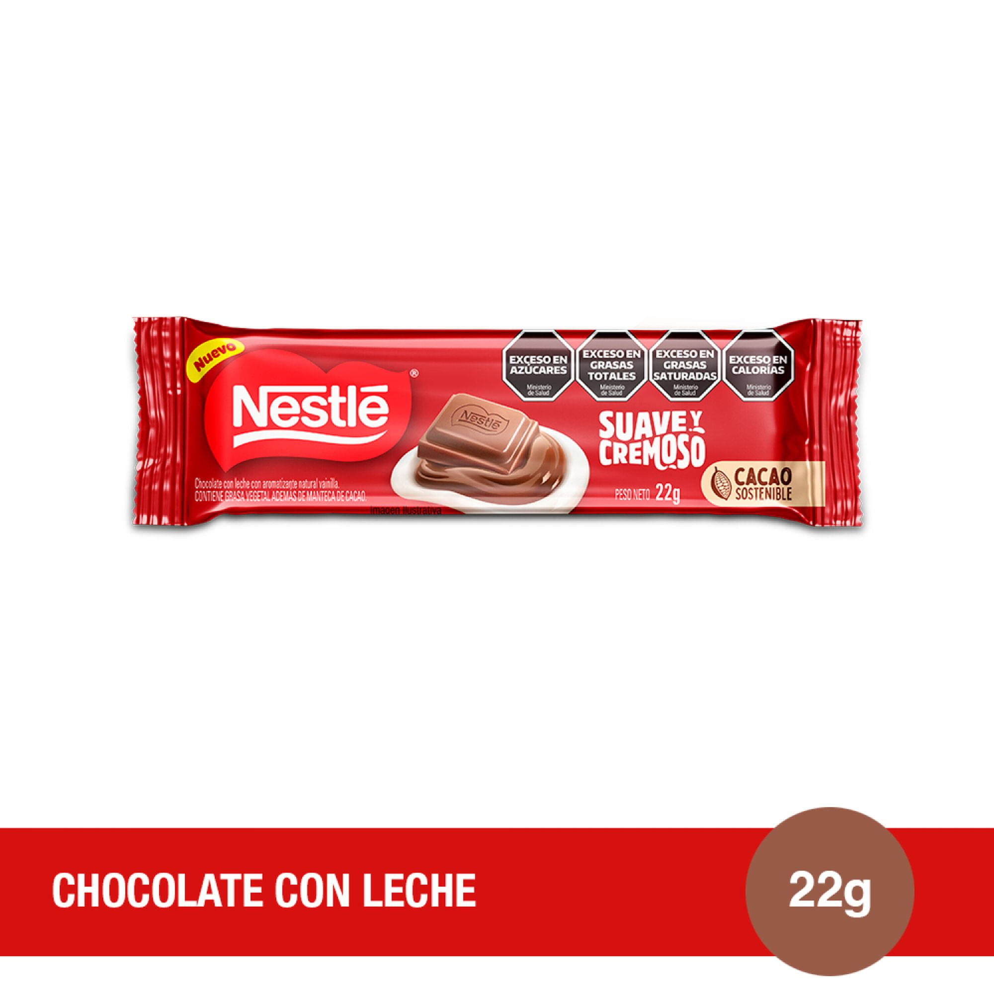 Tableta De Chocolate Nestlé® Leche 22 G