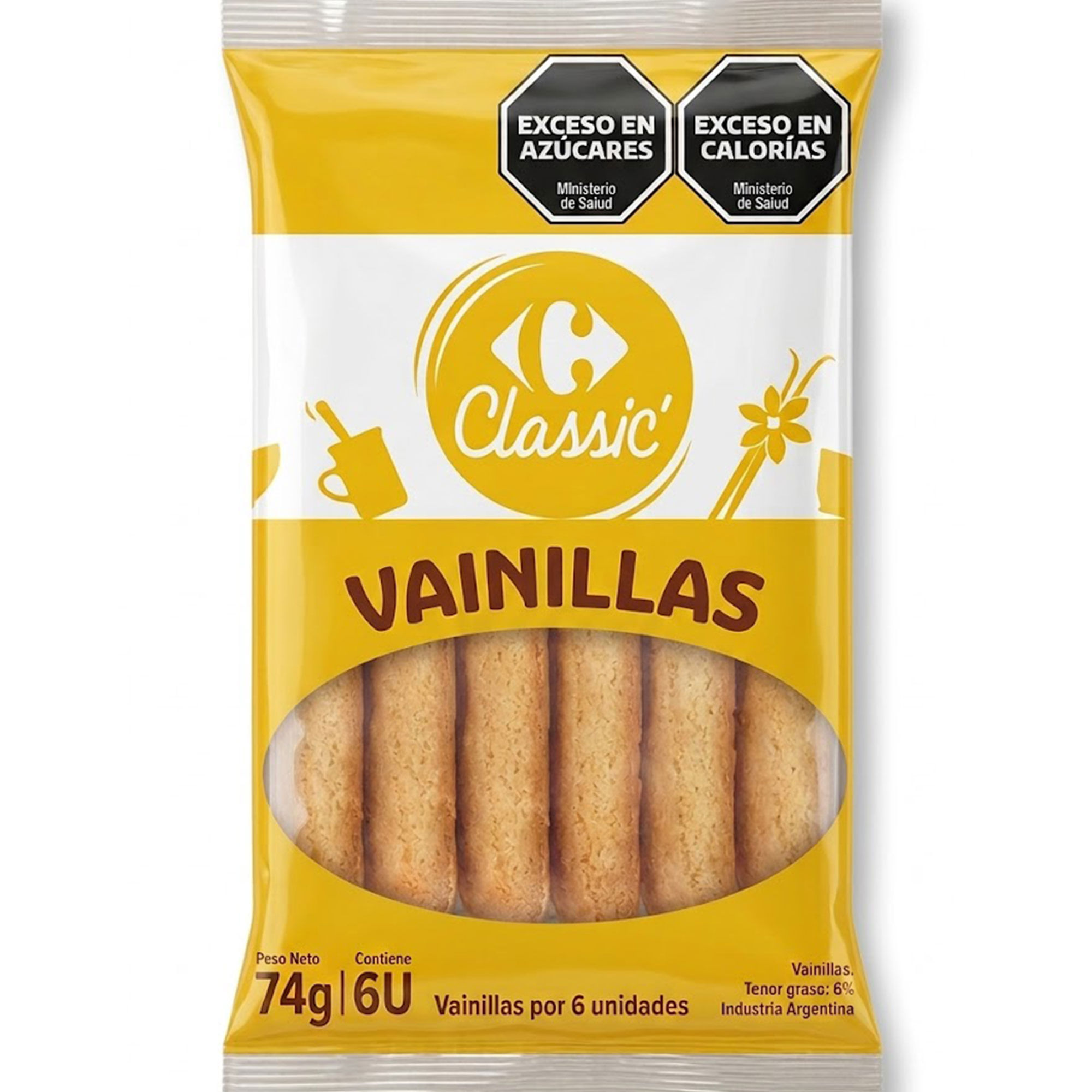 Vainillas Carrefour Classic 6 uni