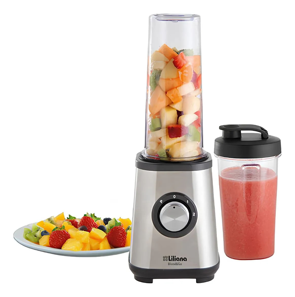 Licuadora Sport Liliana Blend&Amp;Go Al917 2 Botellas 400/600ml Negro