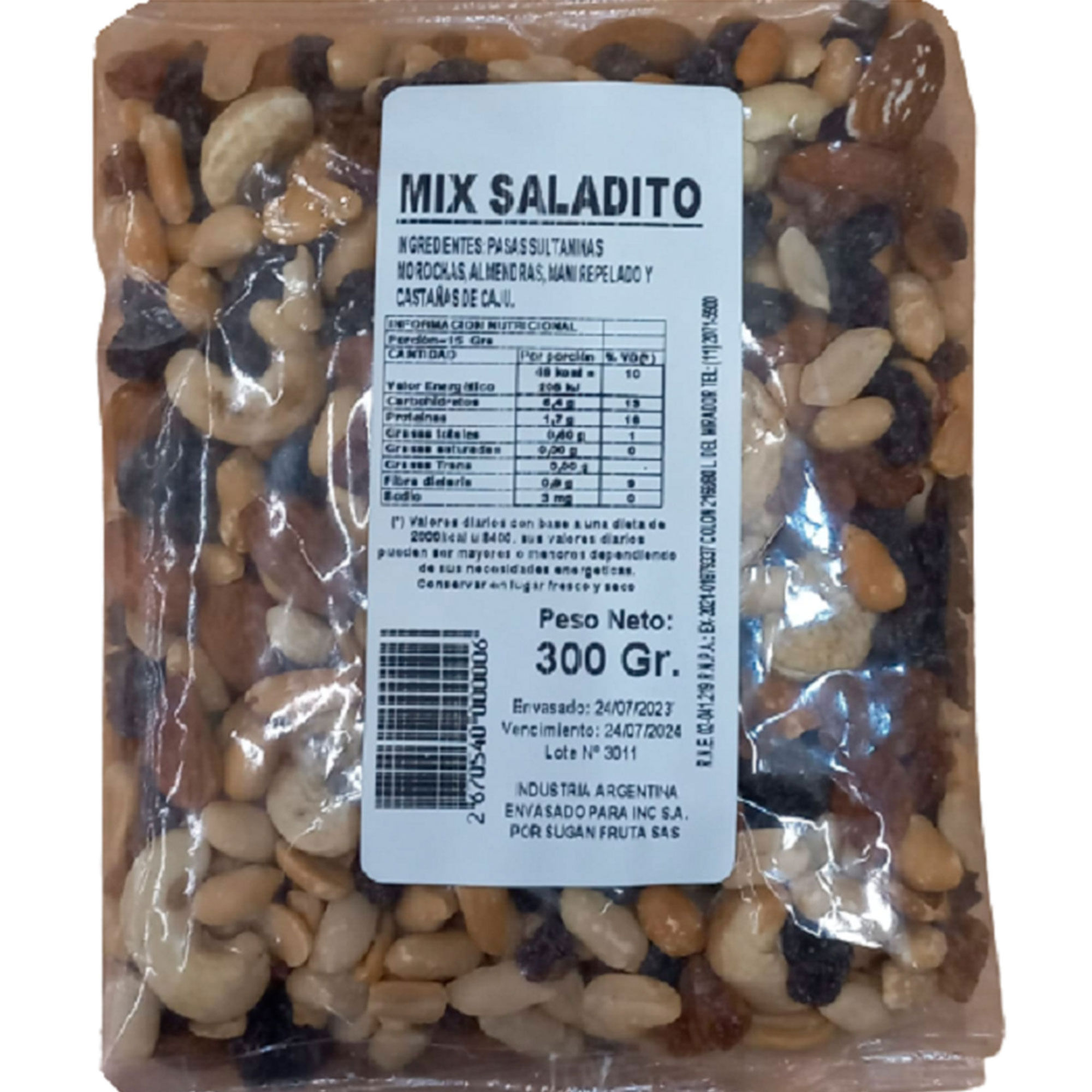 Mix saladito 300 g.