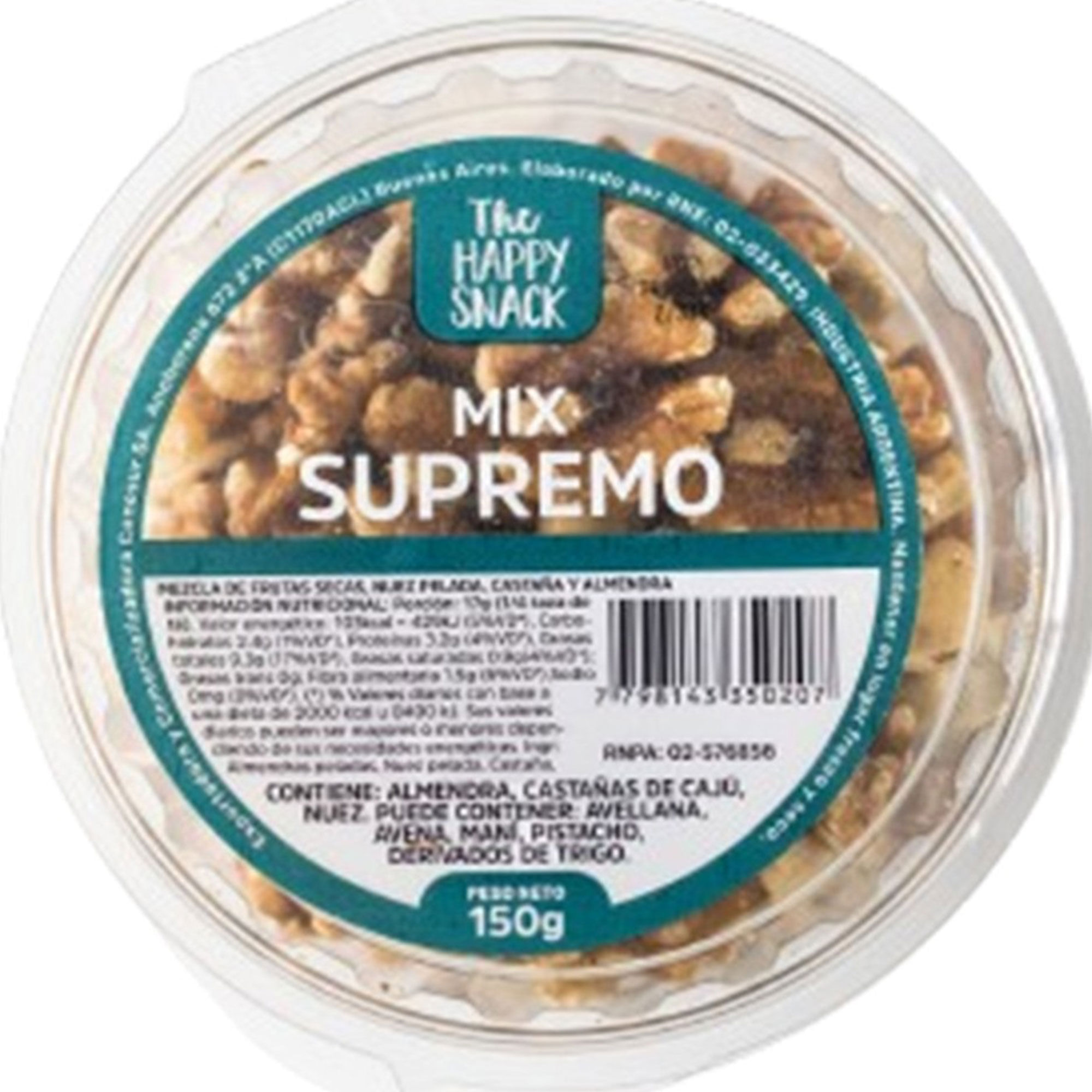 Mix de frutos secos supremo 150 g.