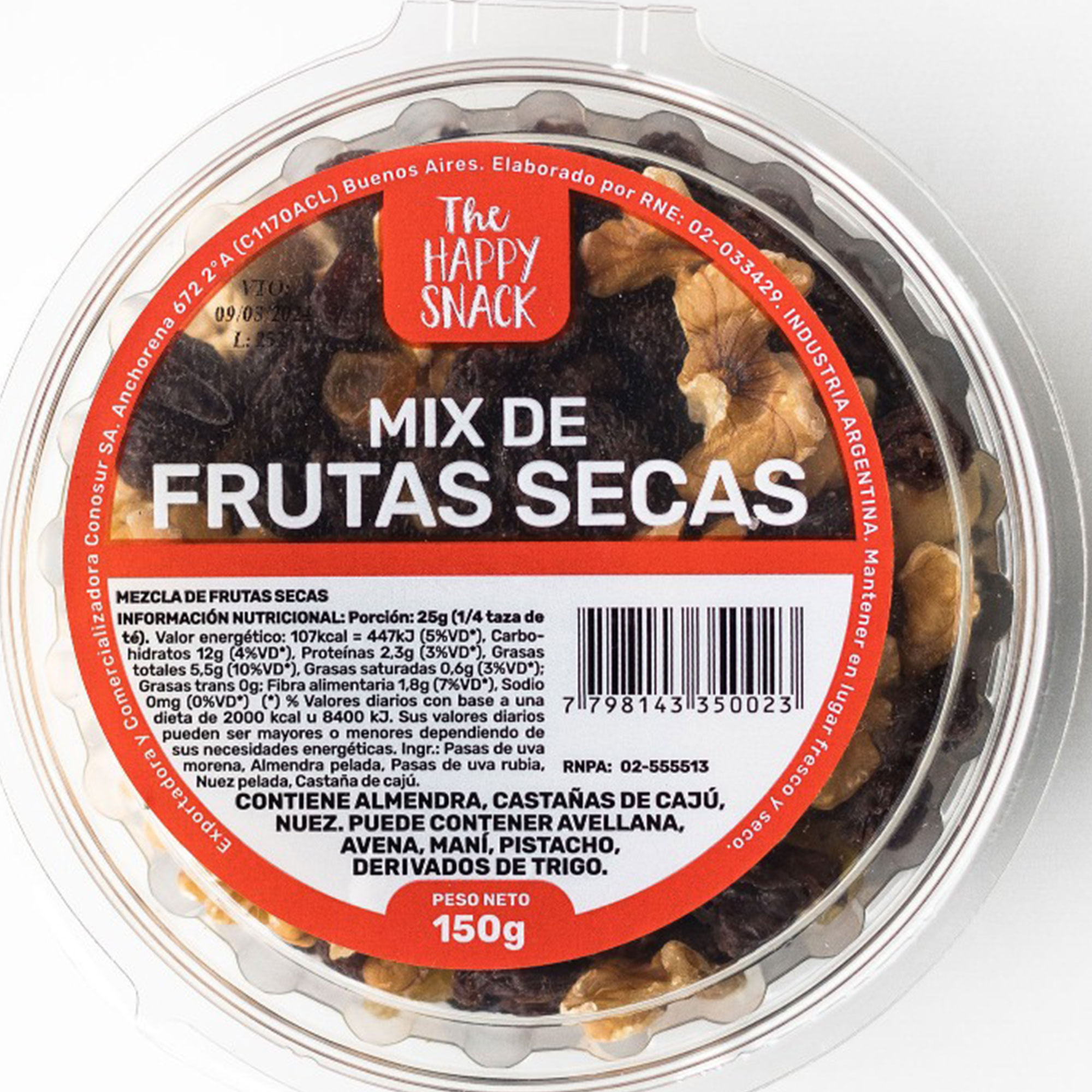 Mix de frutas secas 150 g