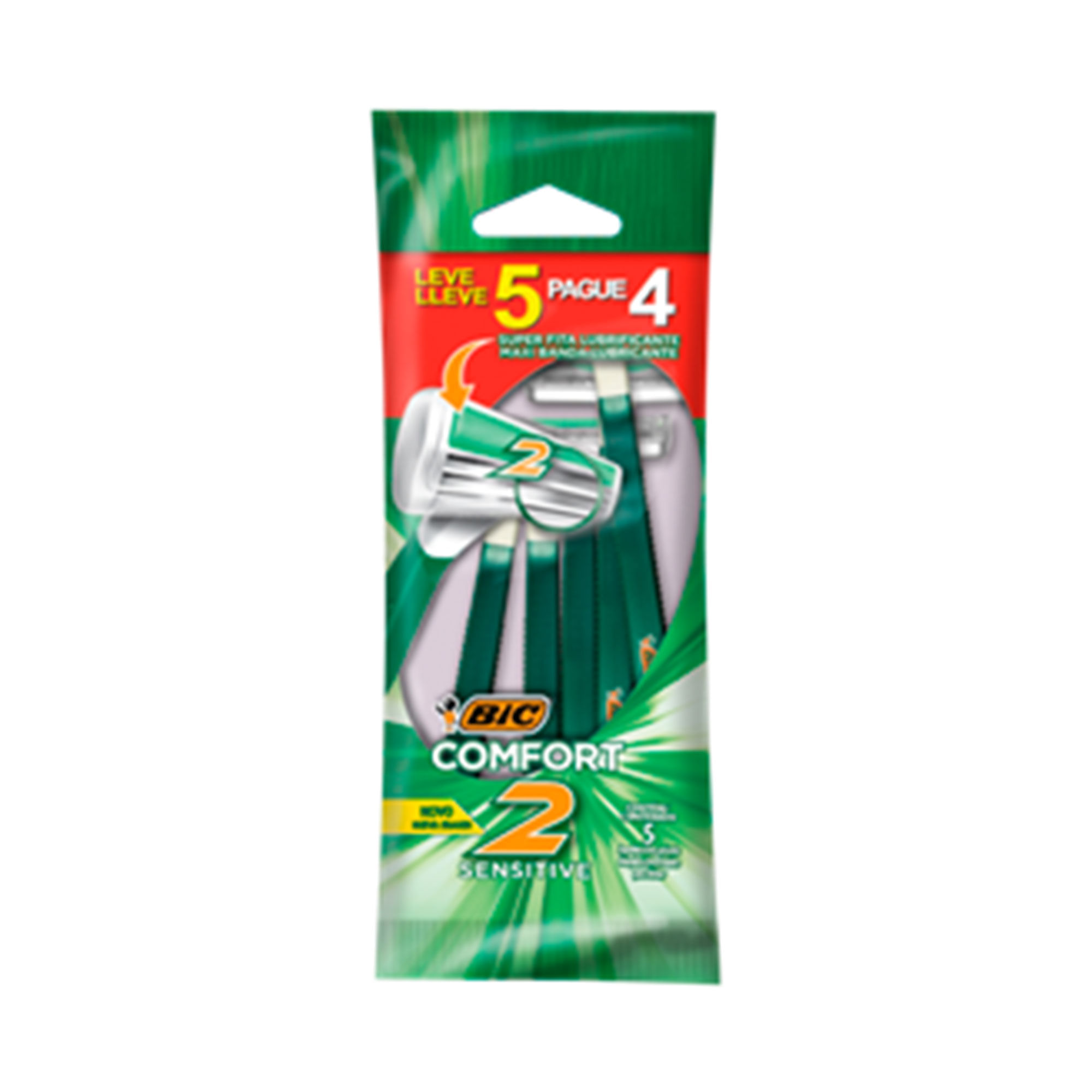 Máquina desechable comfort 2 Bic 5 x 4 uni