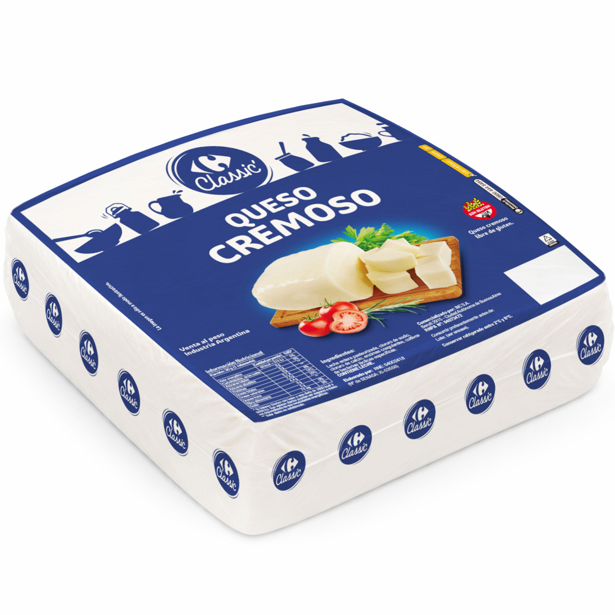 Queso cremoso horma Carrefour Classic x kg