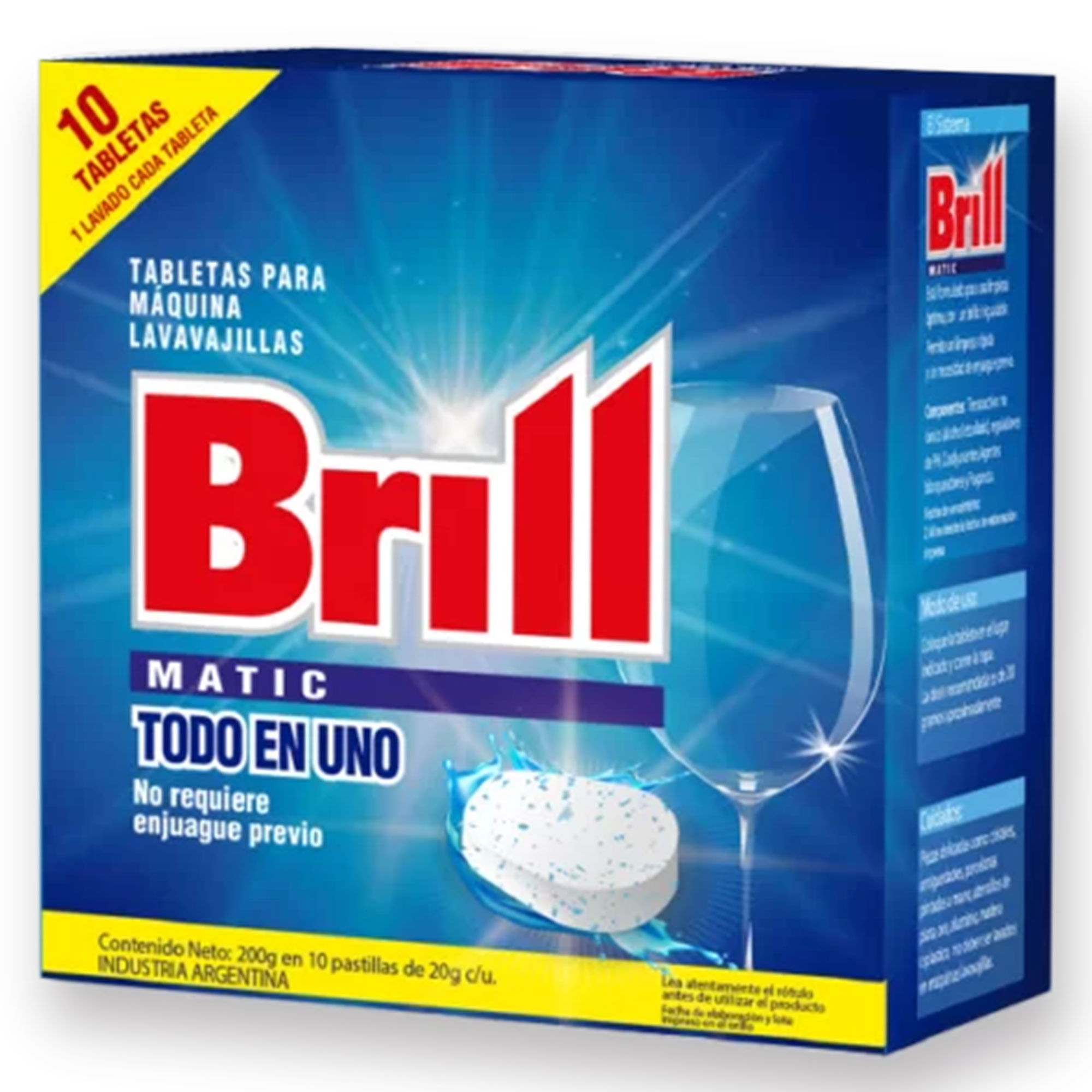Limpiador para máquina lavavajillas Brill Matic 3 tabletas