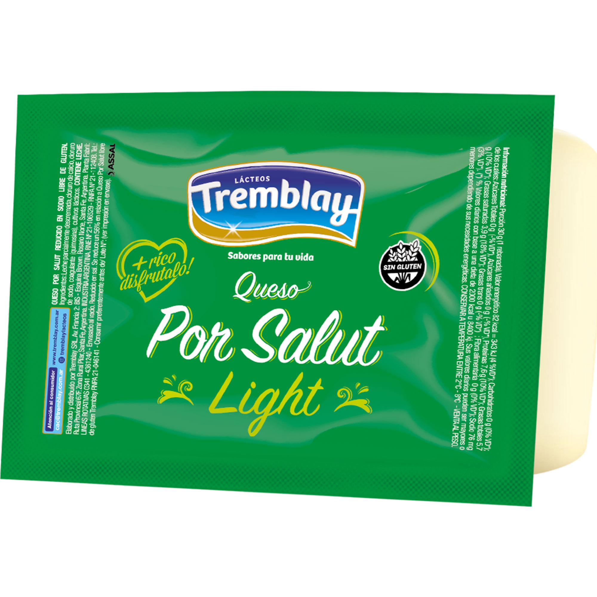 Queso por salut light Tremplay trozado x kg.