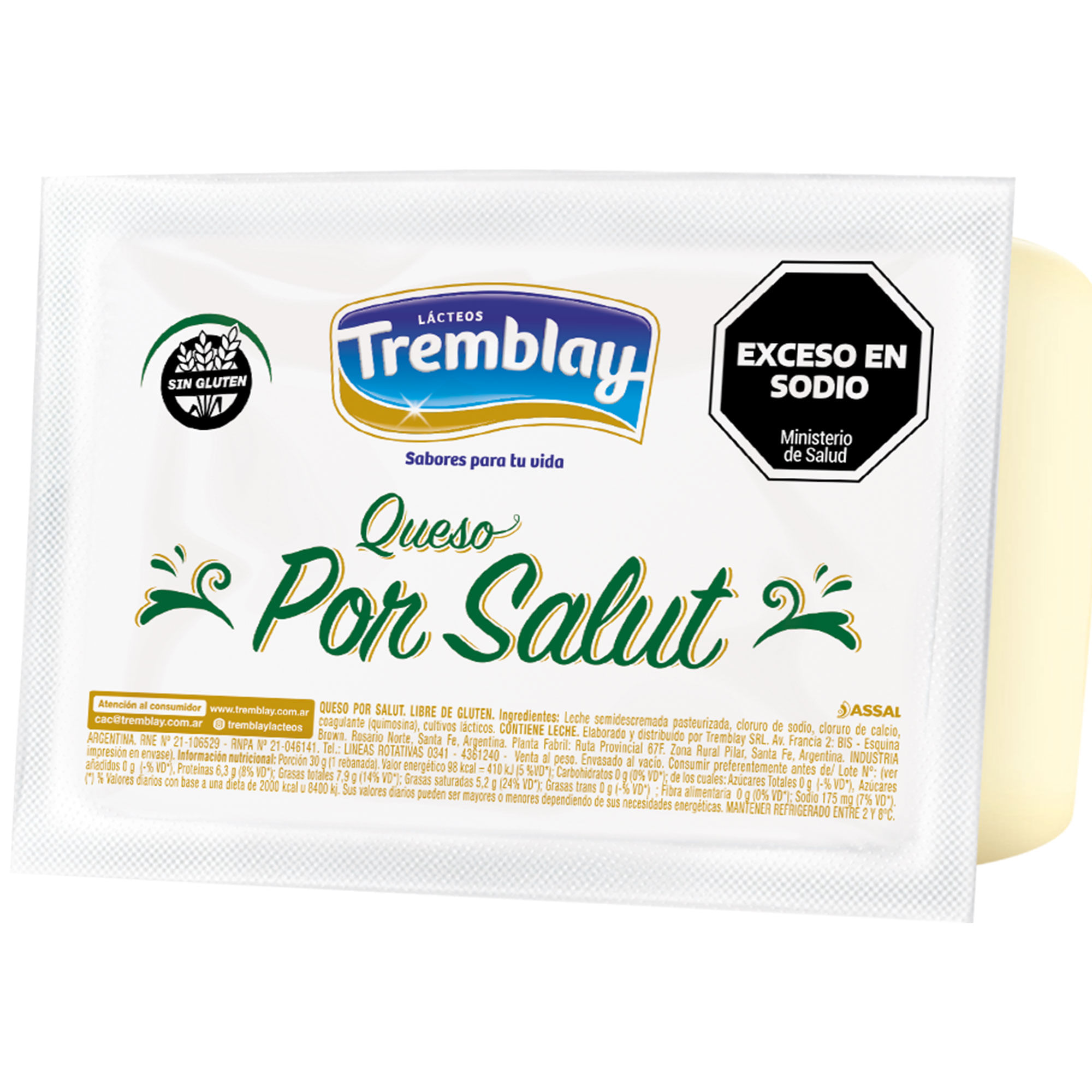 Queso port salut Tremblay trozado x kg.
