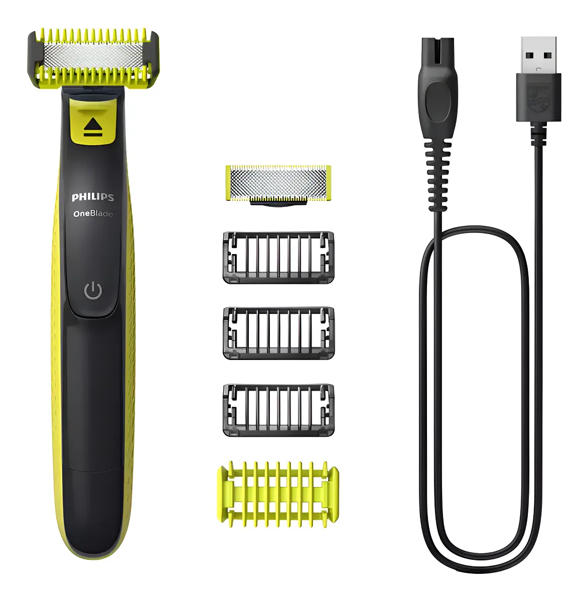 Philips Oneblade Qp2824/10 Para Cuerpo Y Rostro Carga Usb Verde Lima