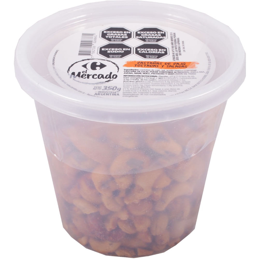 Castañas de cajú El Mercado 350 grs