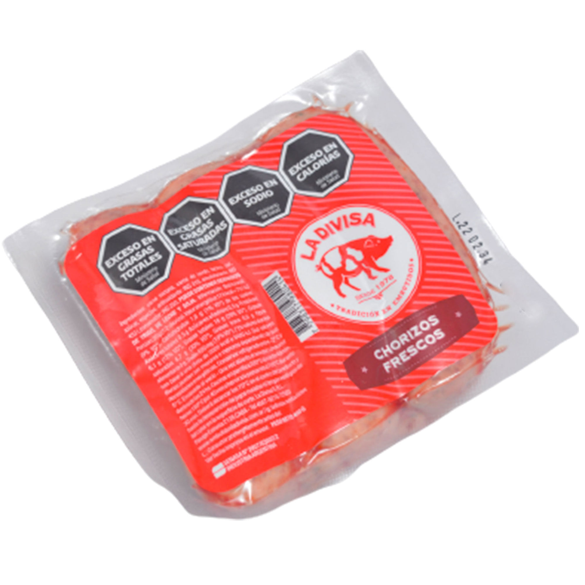 Chorizo super al vacio La divisa 400 g.