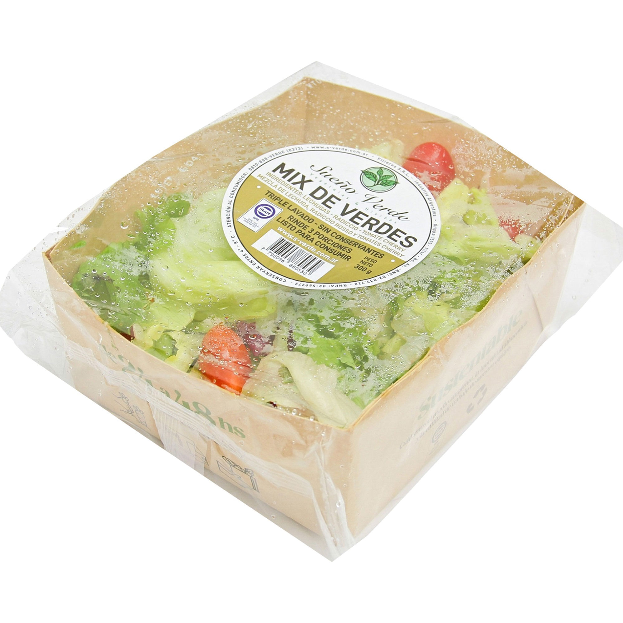 Ensalada mix verdes Sueño Verde 300 g.