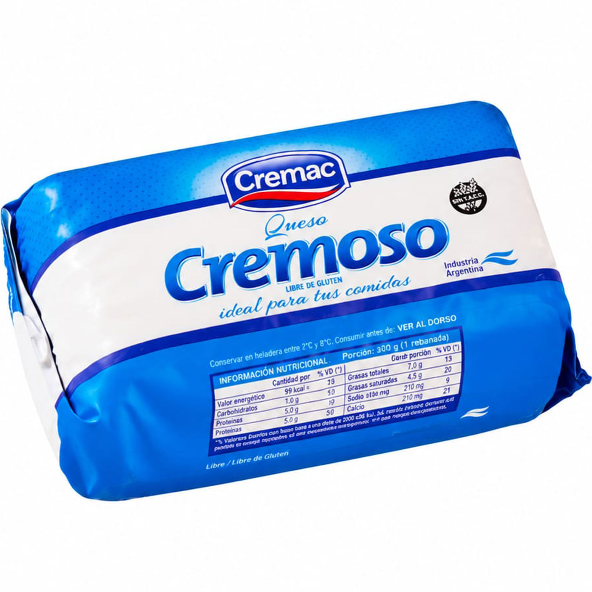 Queso cremoso 1 8 Cremac x kg