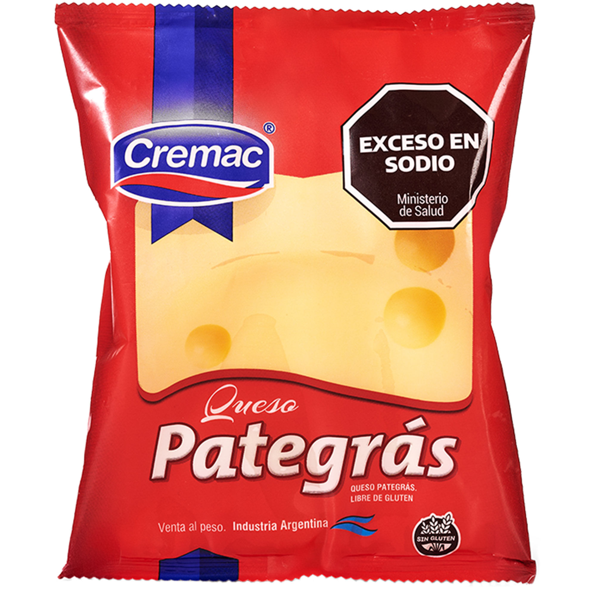 Queso pategras Cremac trozado x kg.