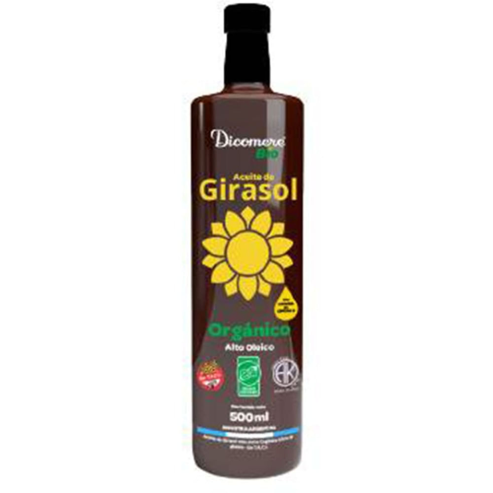 Dicomere Aceite de girasol Dicomere alt oleico sin gluten 500 cc.