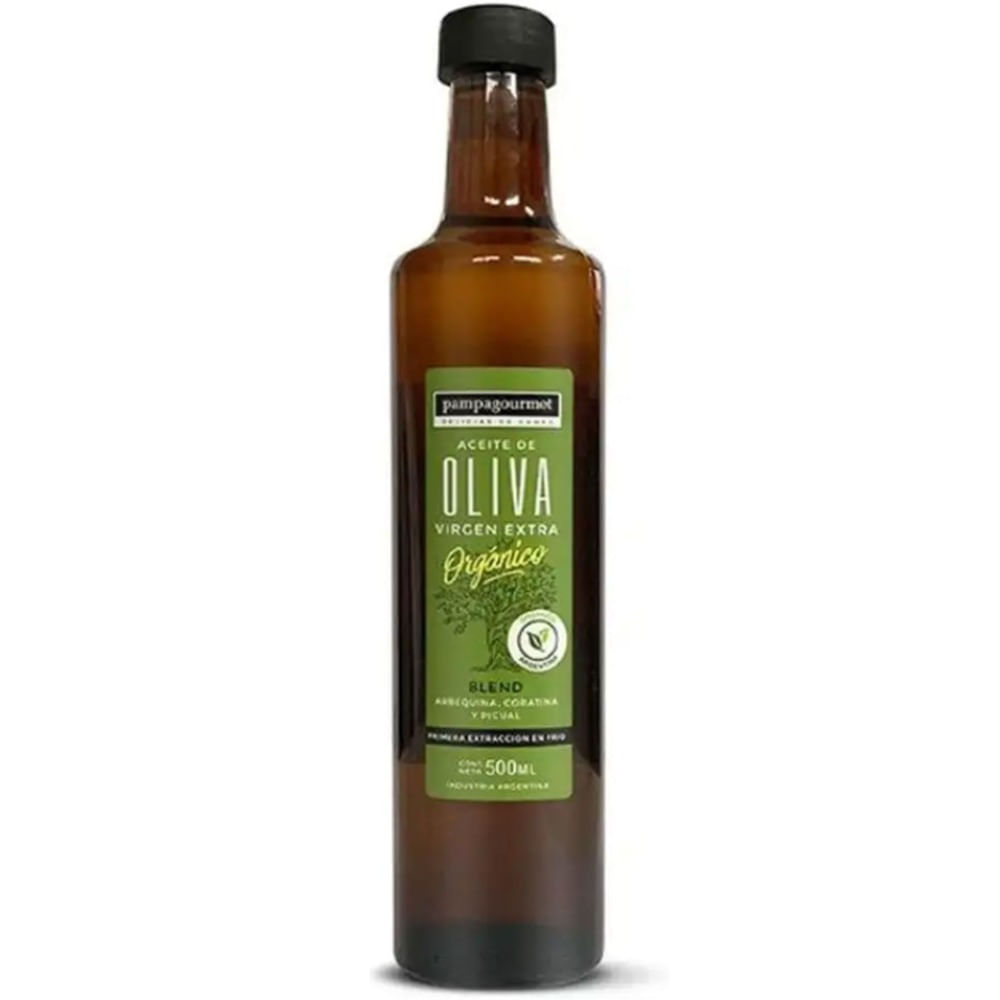 Pampagourmet Aceite de oliva orgánico Pampagourmet en frasco 500 g.