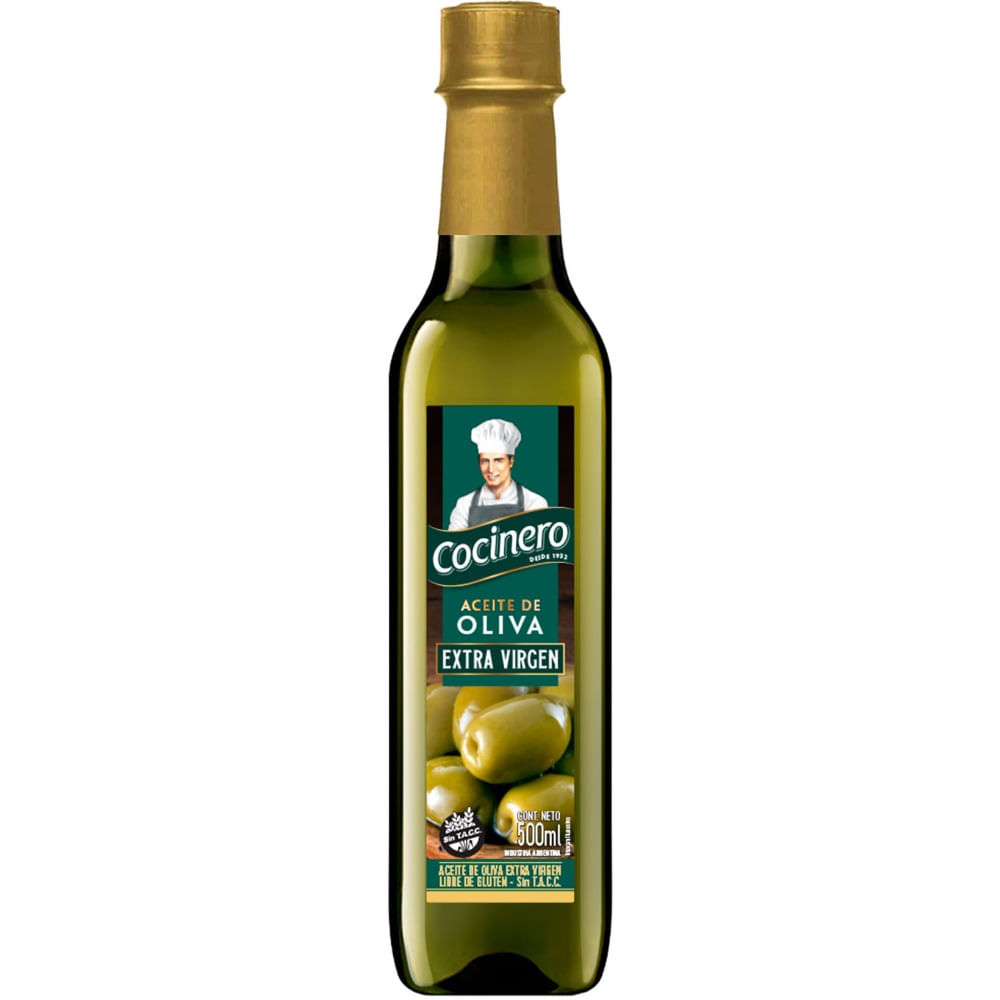 Aceite De Oliva Cocinero Extra Virgen Sin Tacc 500 Ml