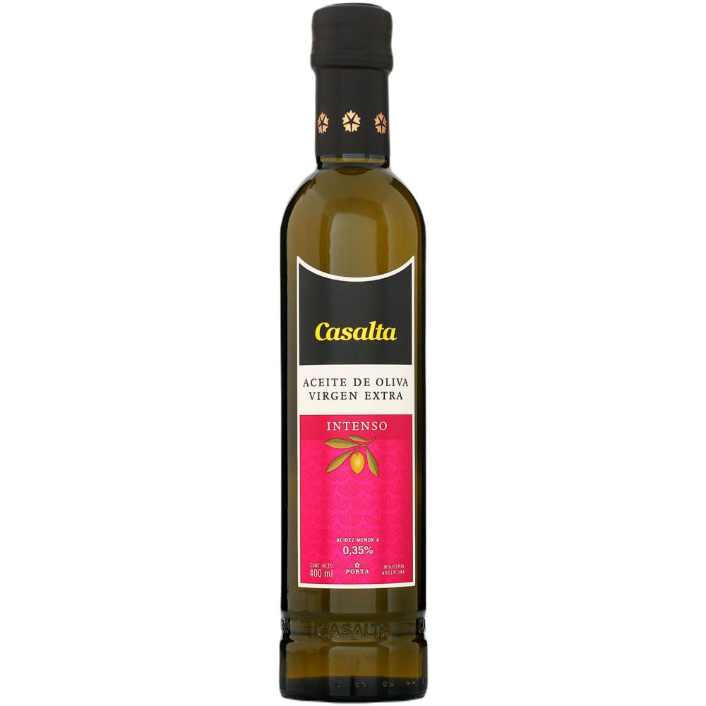 Aceite de oliva Casalta extra virgen intenso en botella 400 cc.