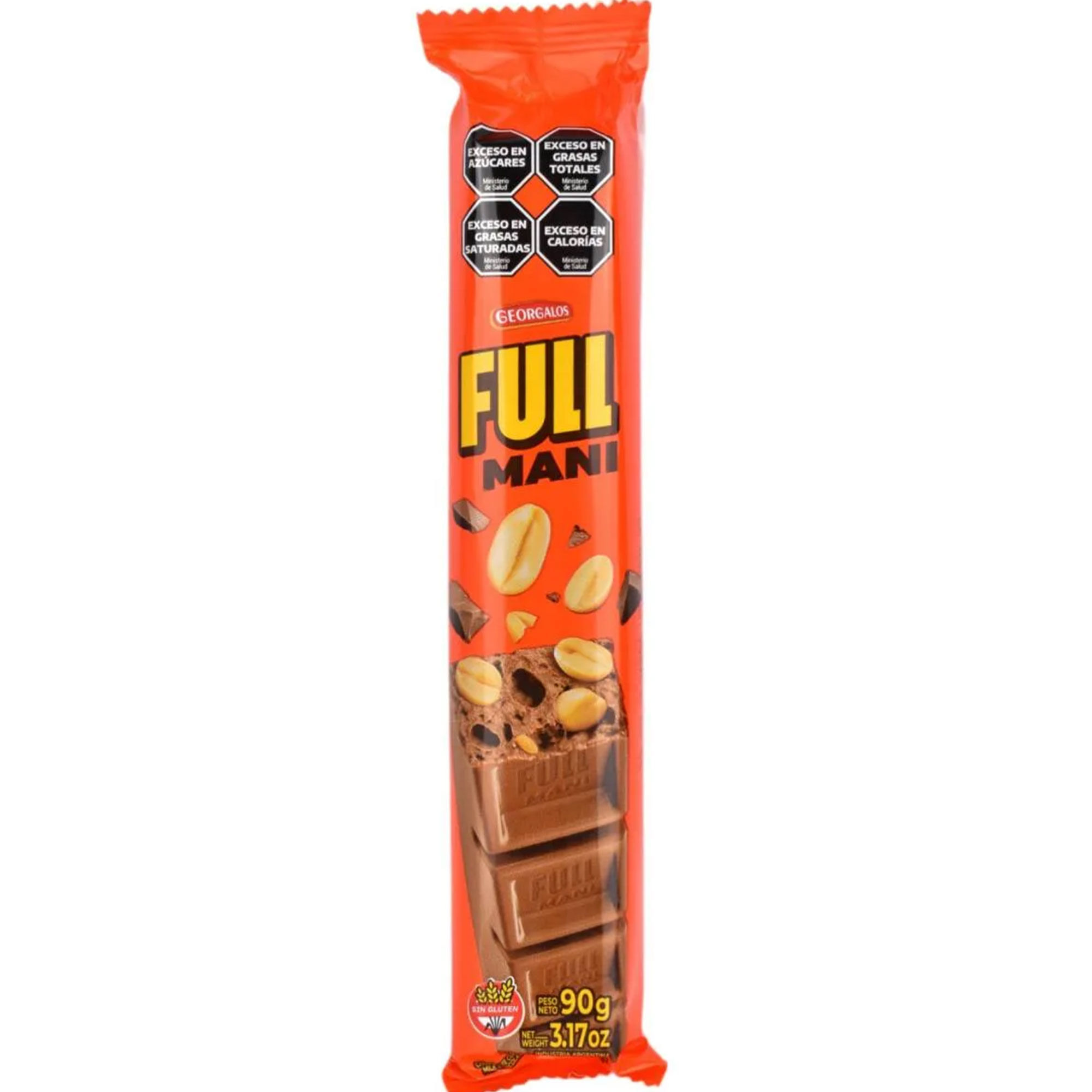 Tableta De Chocolate Full Leche Y Maní 90 G