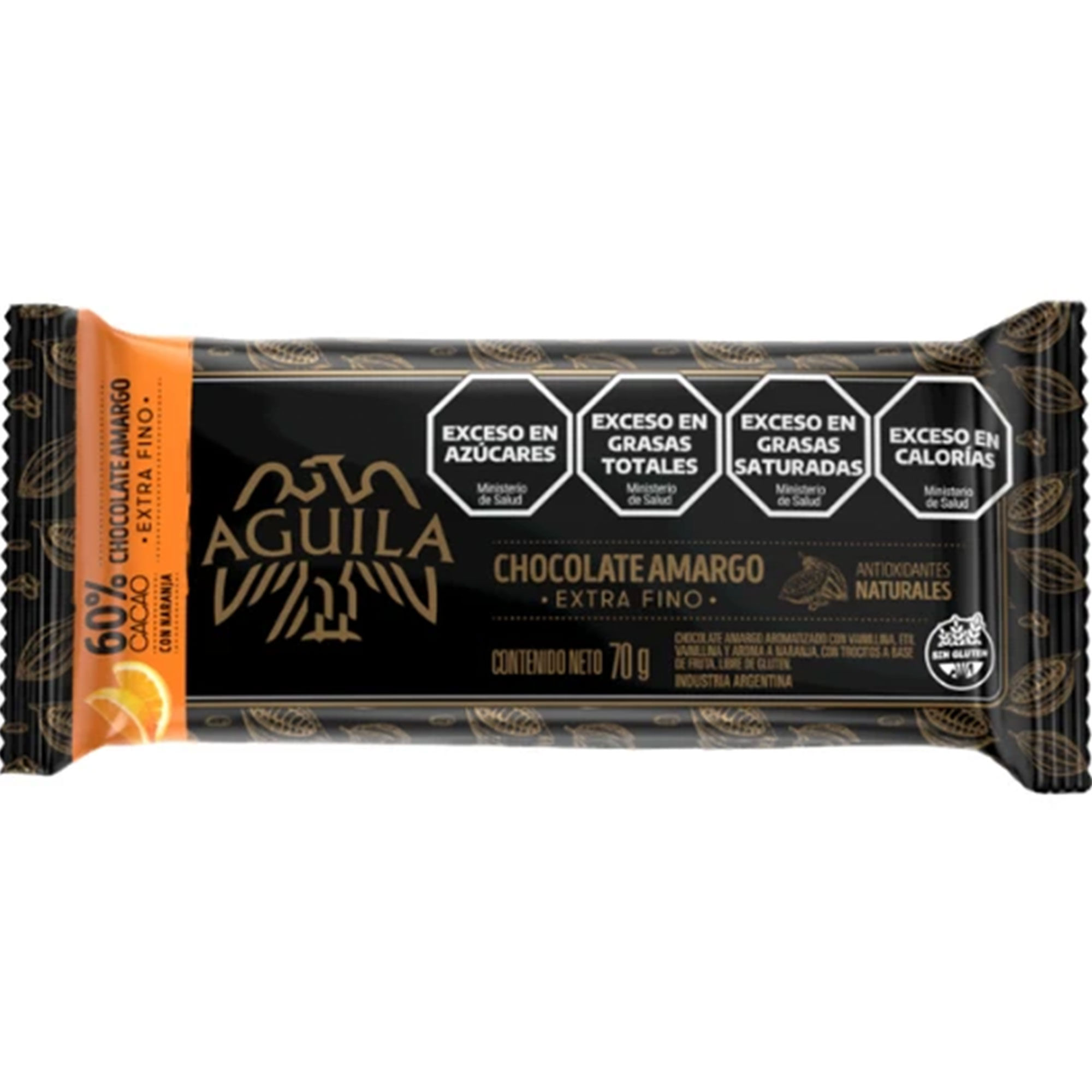 Tableta de chocolate amargo 60% cacao Aguila 130 grs