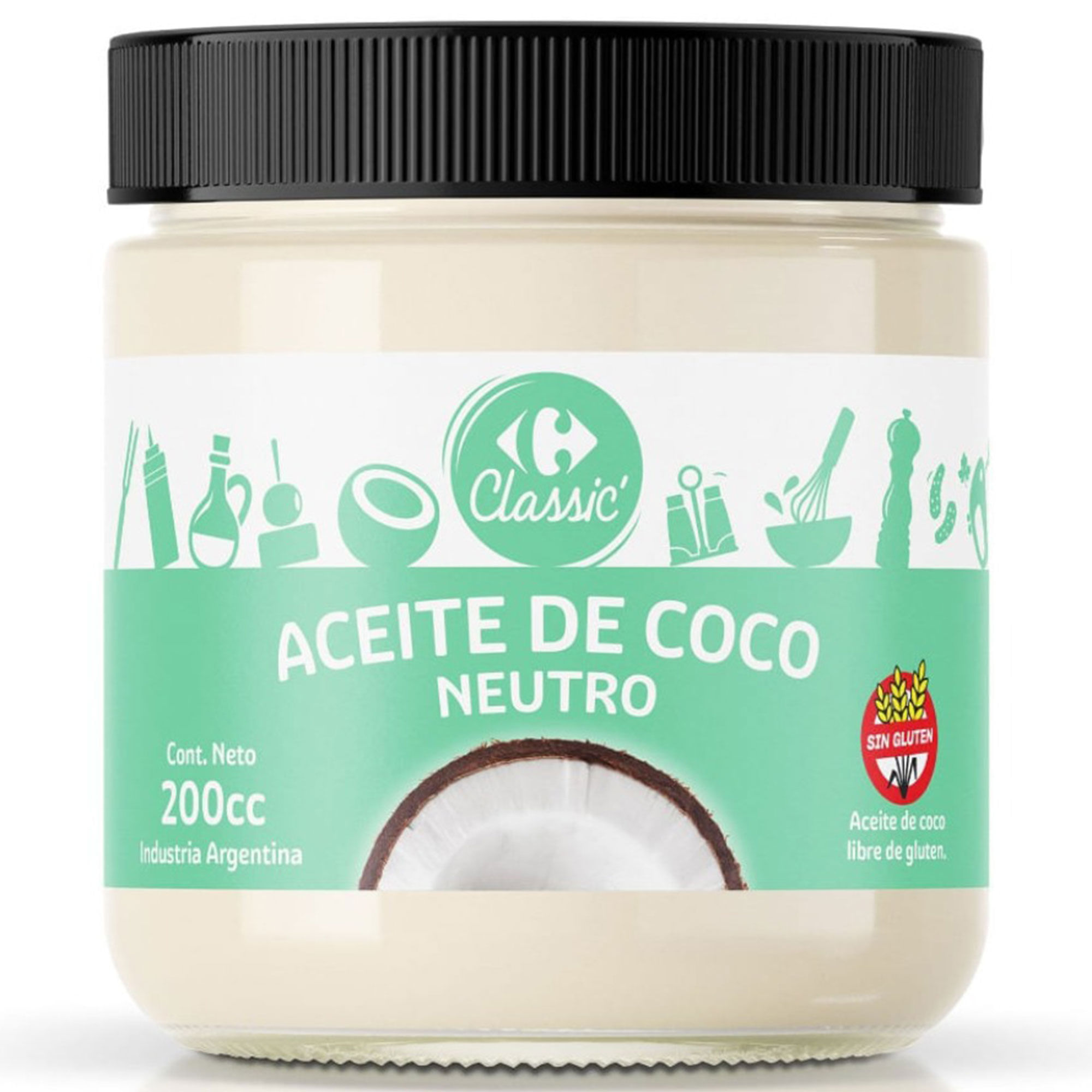Carrefour Aceite de coco neutro Carrefour Classic 200 ml