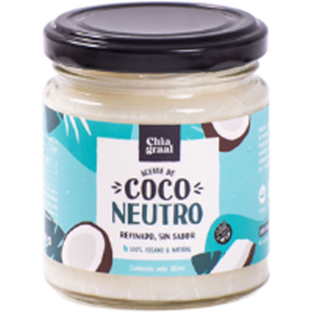 Chiagraal Aceite de coco neutro Chiagraal en frasco 180 ml.