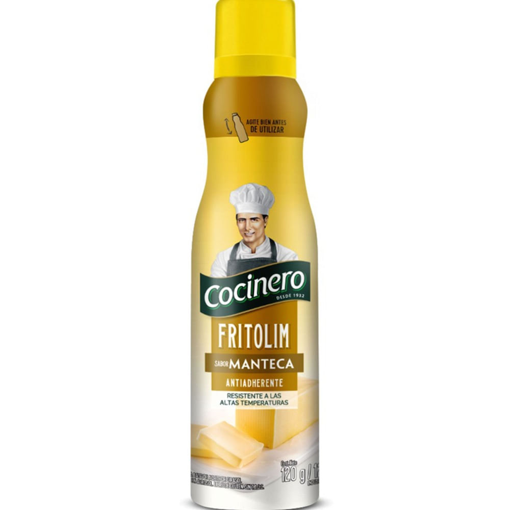 Aceite en aerosol Cocinero Fritolim sabor manteca 120 grs