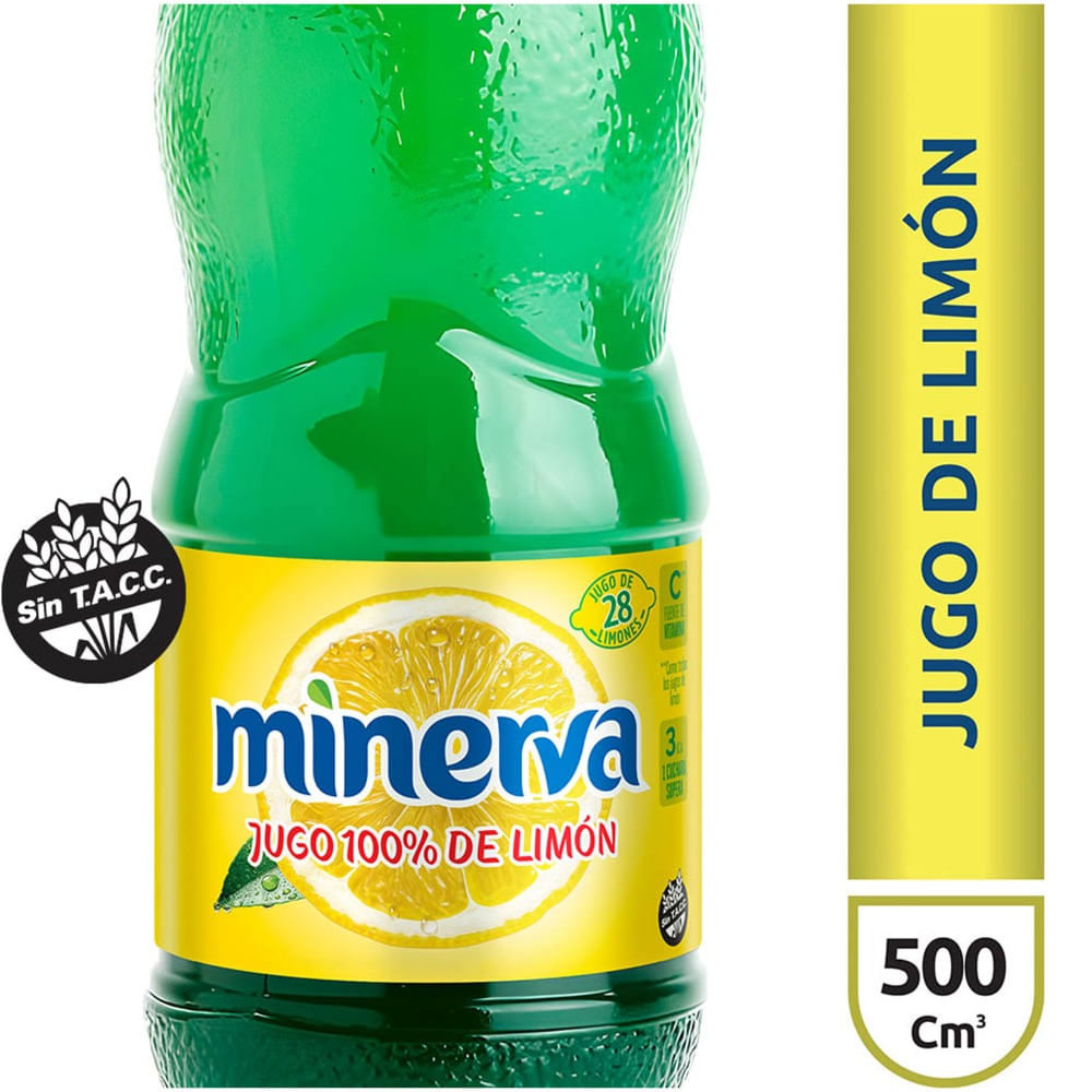 Jugo De Limón Eco Minerva 500 Cc