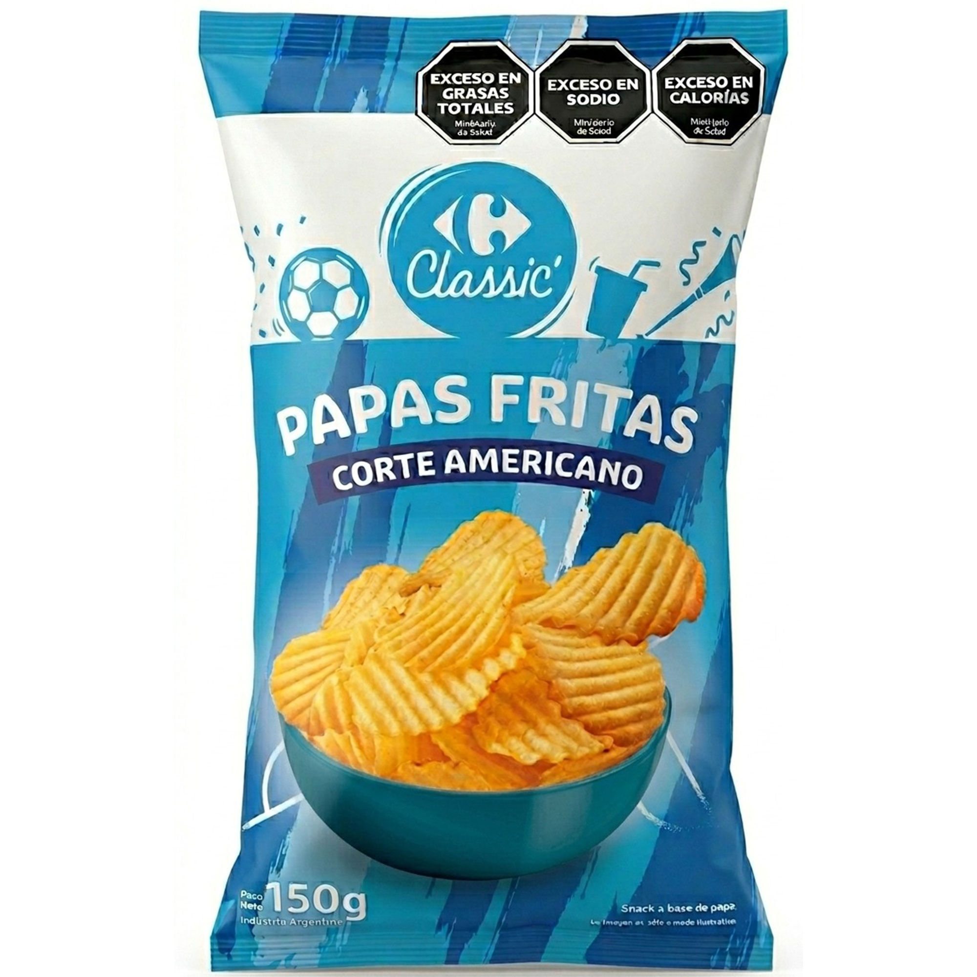 Papas fritas Carrefour Classic corte americano 150 g.