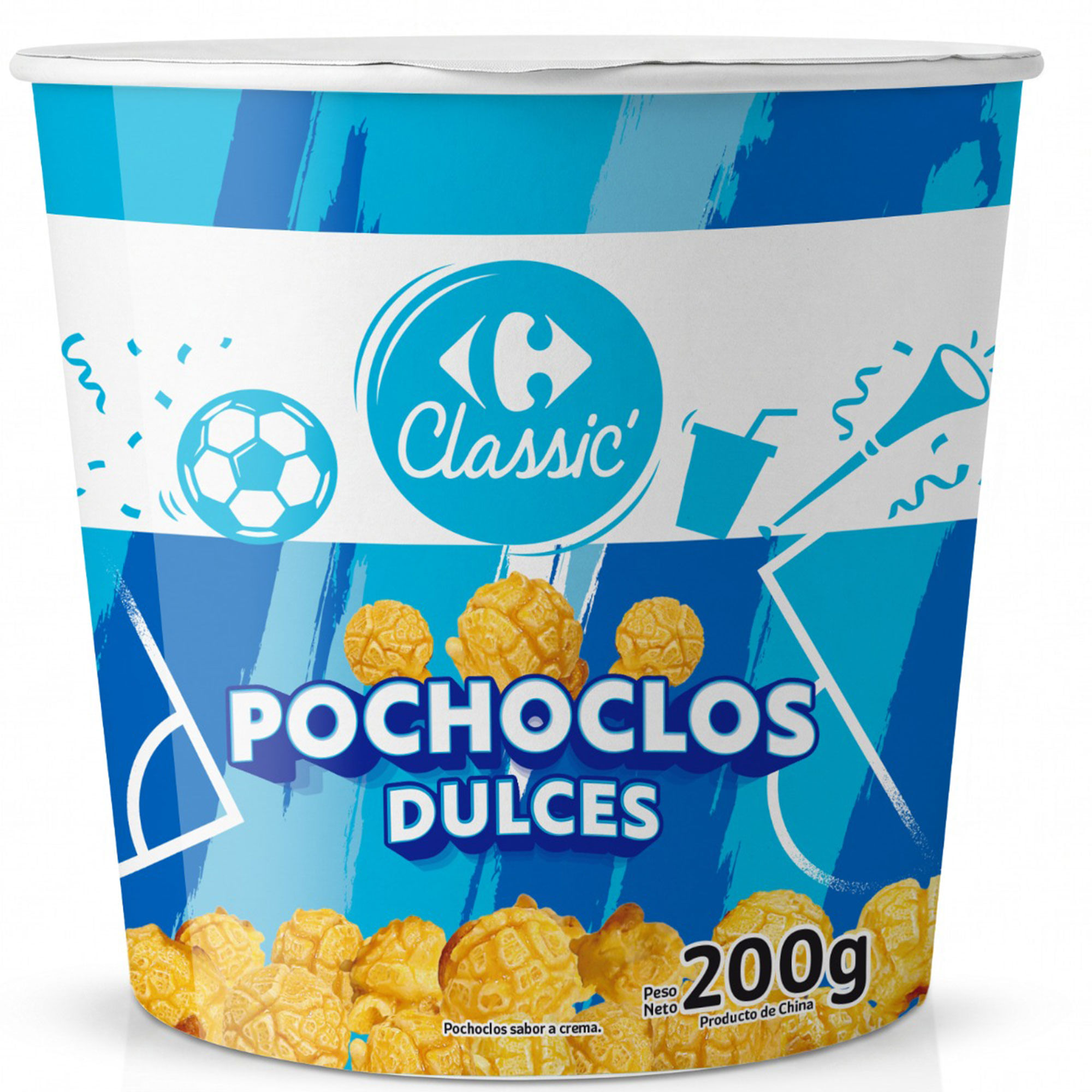 Pochoclo dulce Carrefour Classic balde 200 grs