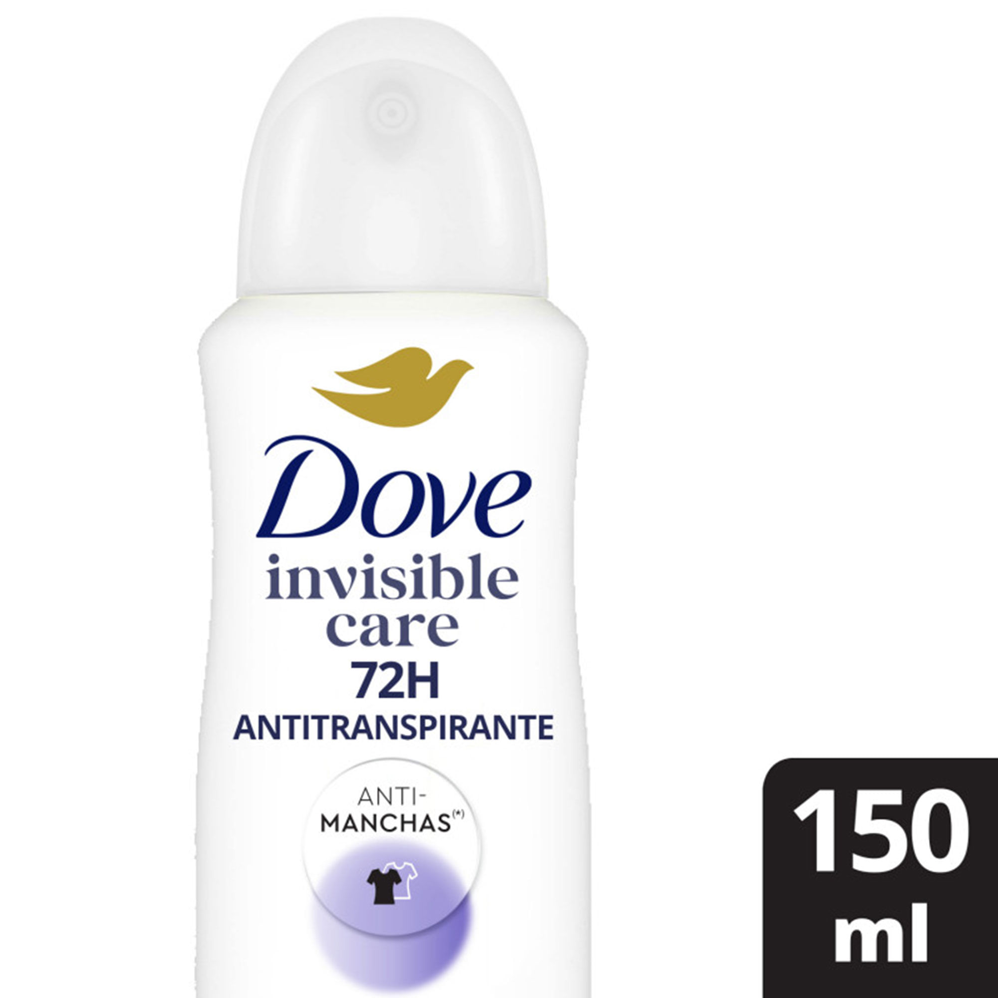 Antitranspirante en aerosol Dove invisible dry 150 cc.