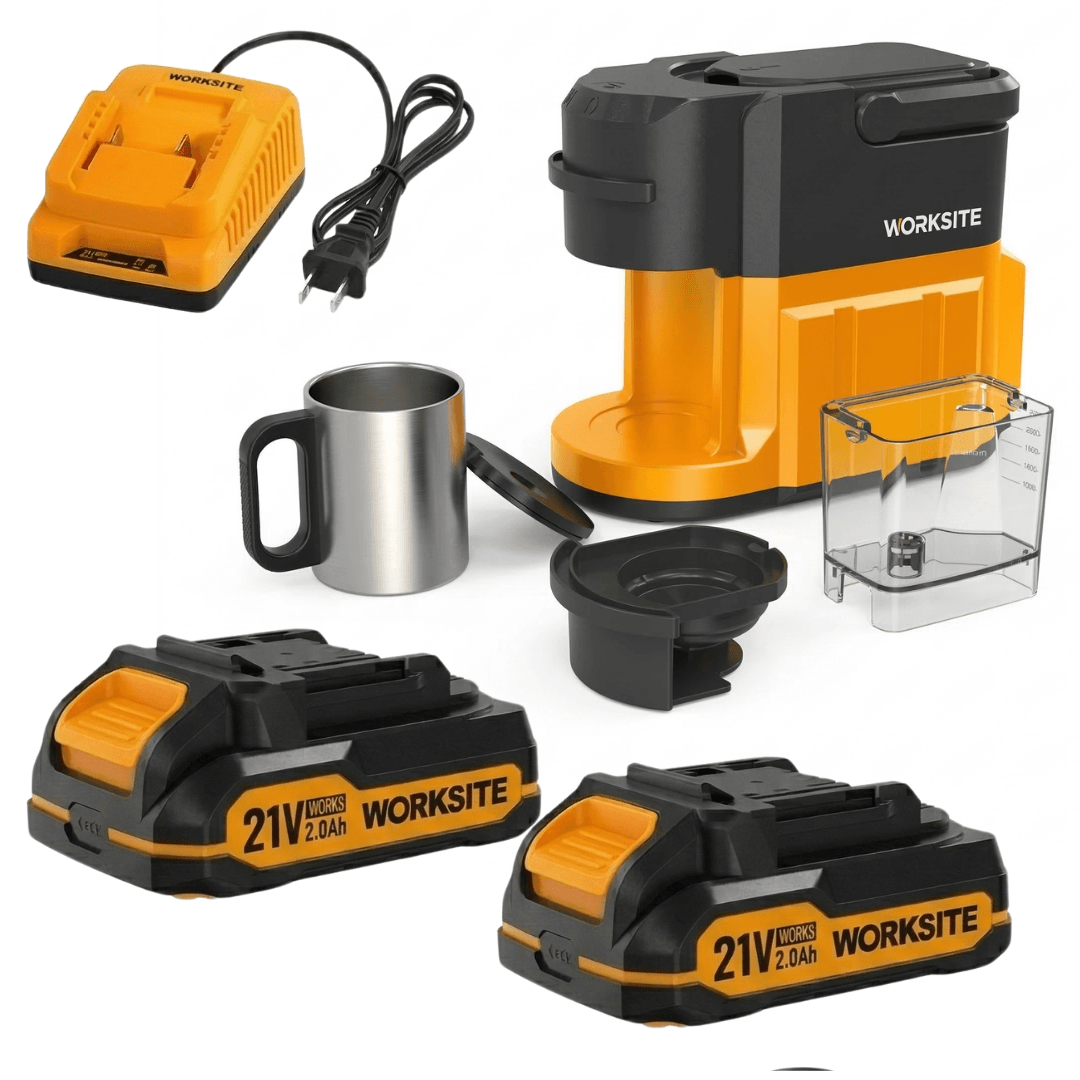 Cafetera Inalambrica A Bateria Filtro Capsula Worksite