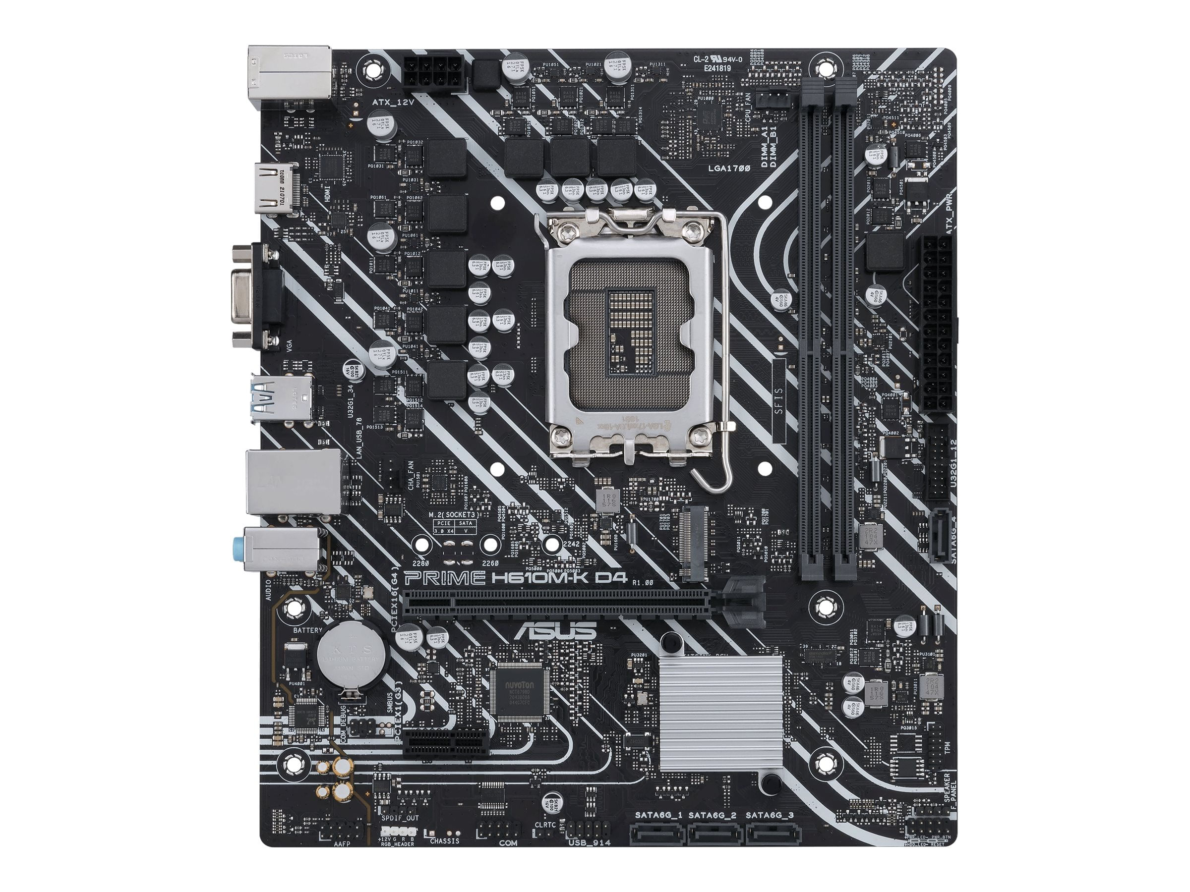 Mother Asus Prime H610M-K D4 DDR4 mATX LGA1700 90MB1A10-M0EAY0