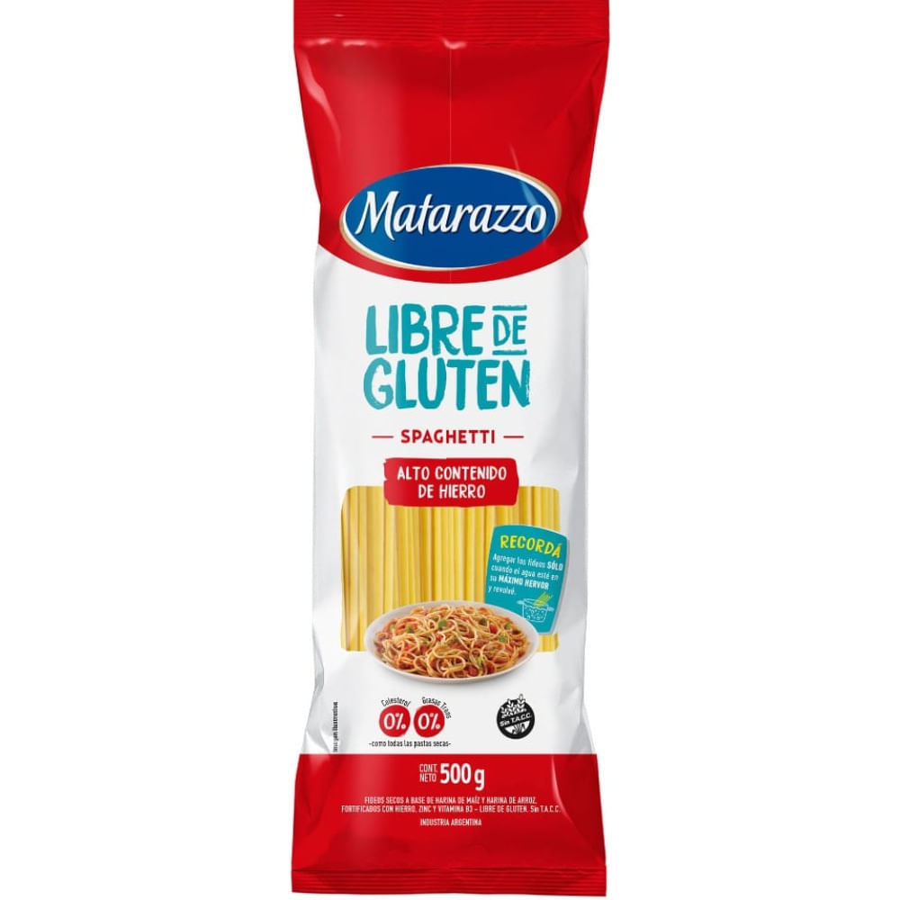 Spaghetti Matarazzo  Libre De Gluten 500gr