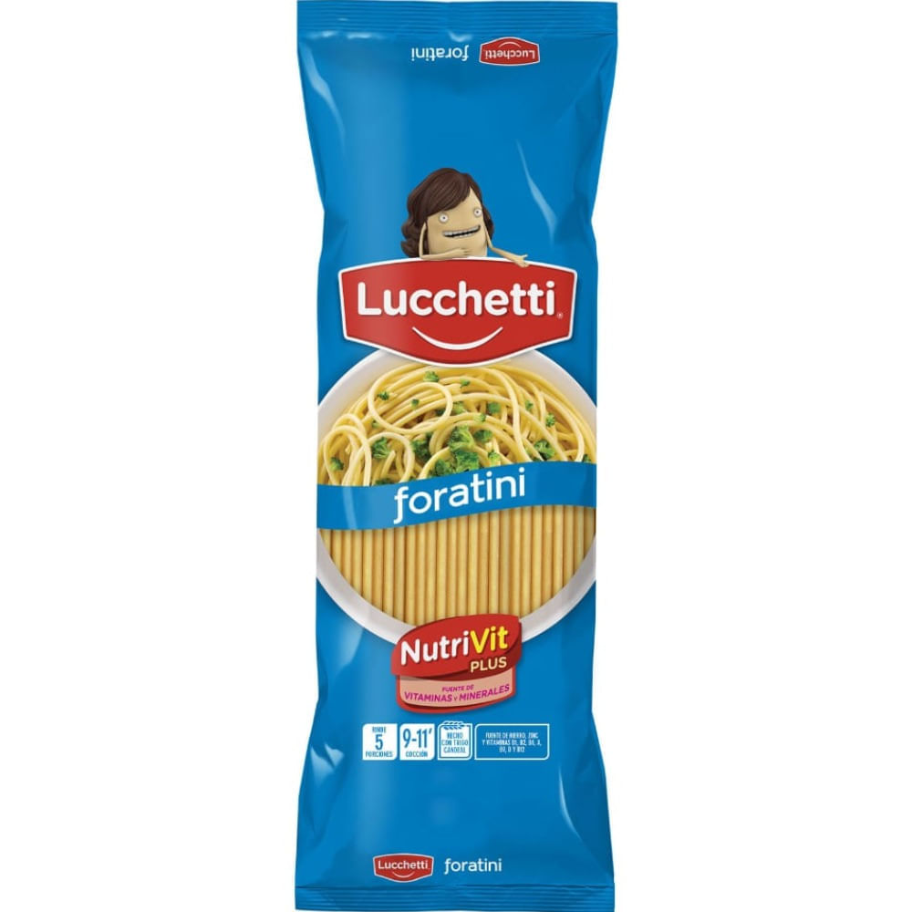 Fideos foratini Lucchetti 500 g.